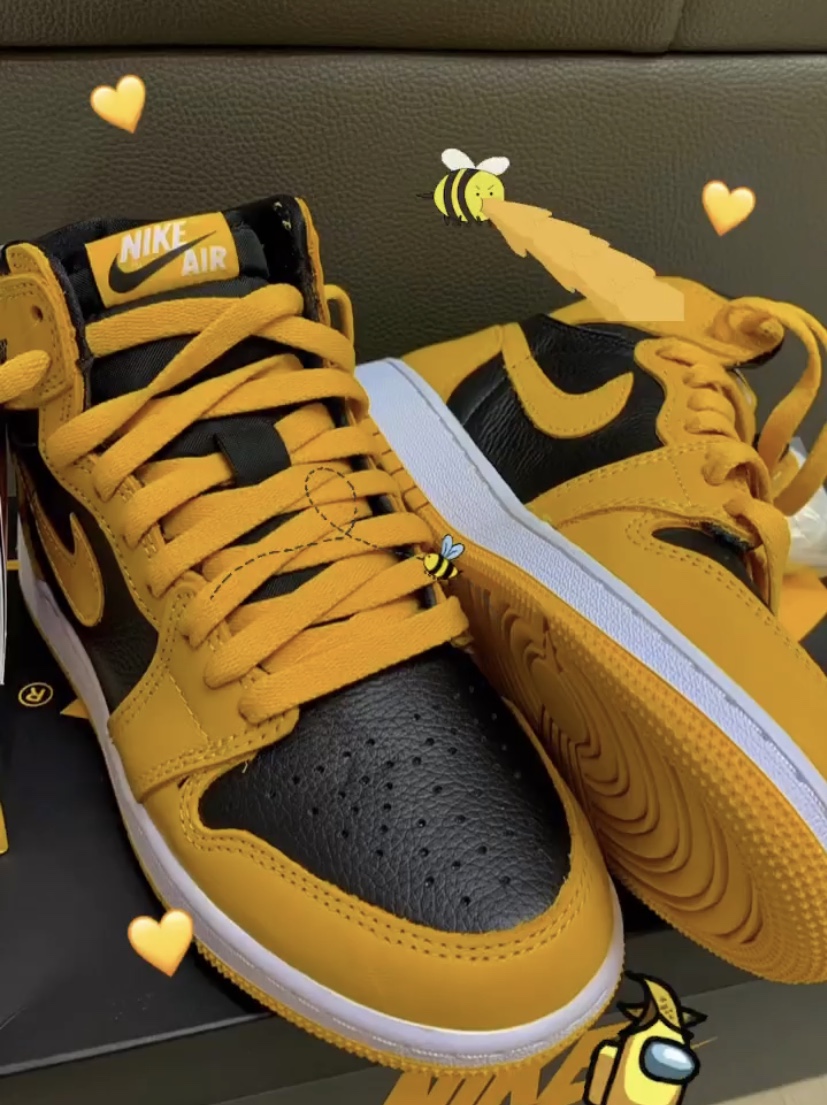 Jordan 1 Retro High OG Pollen, (GS) Jordan 1 Retro High OG Pollen 착용 스타일