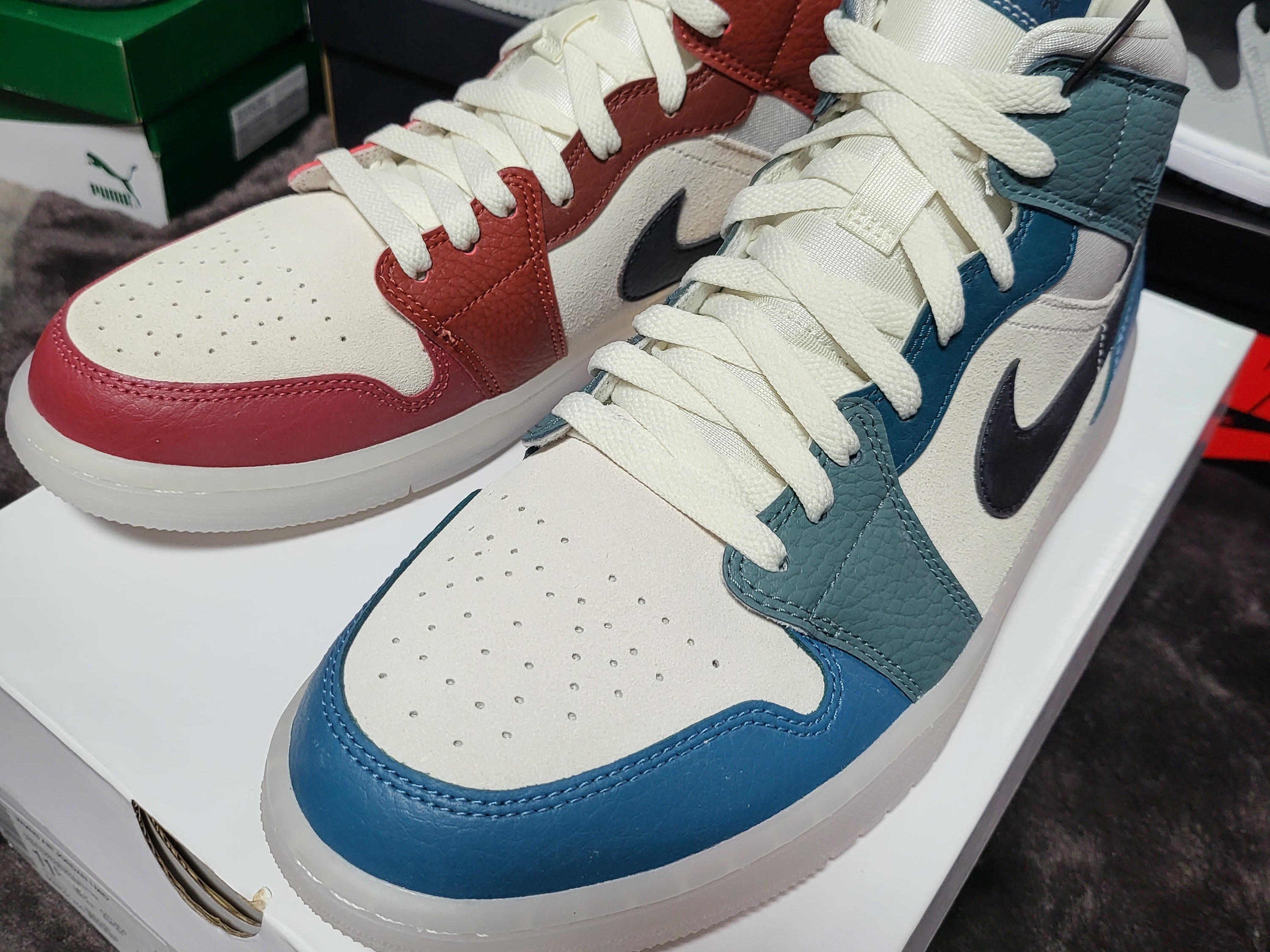 (W) Jordan 1 Mid Anti Gravity Machines 착용 스타일 - 4