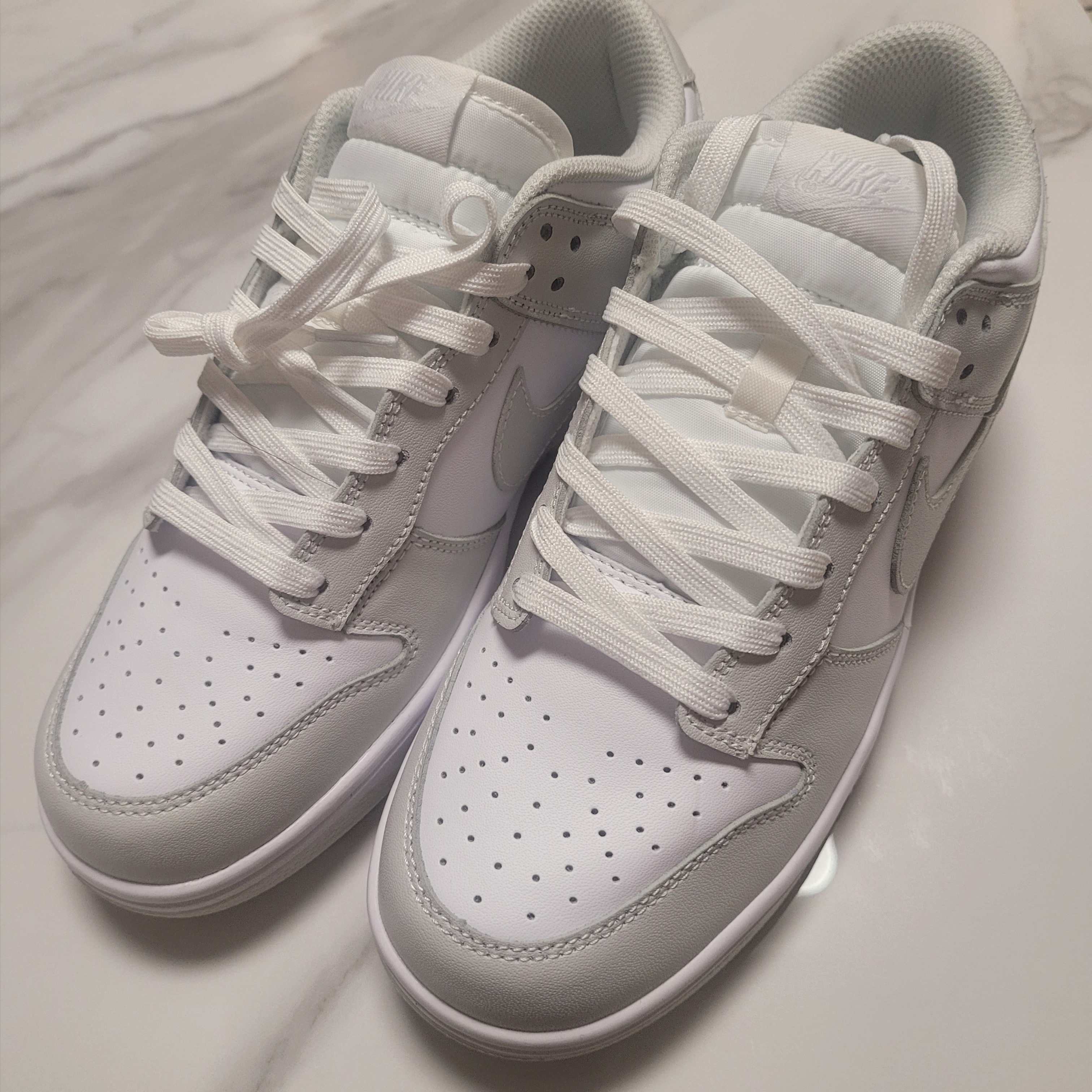 (W) Nike Dunk Low Photon Dust 착용 스타일 - 1