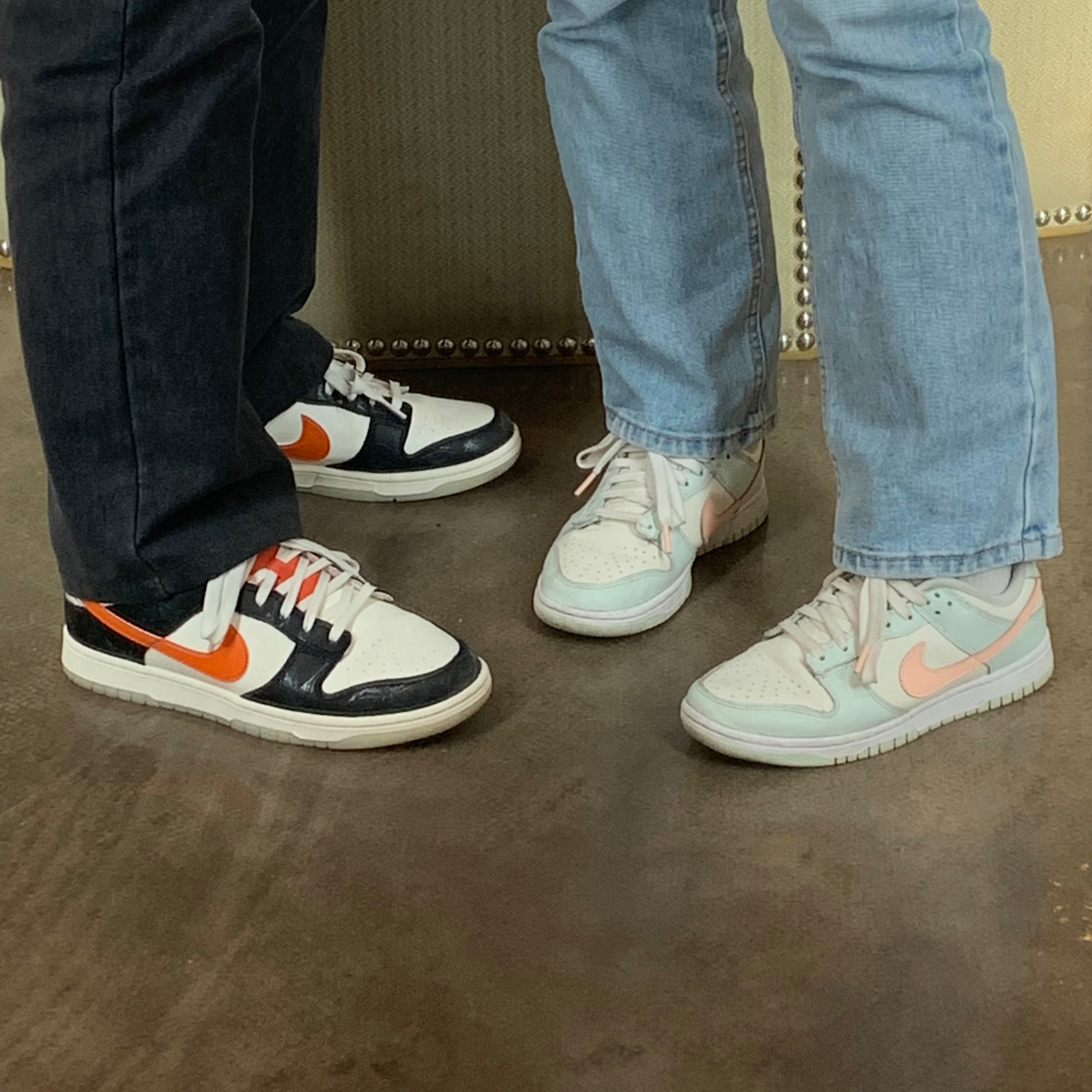 Nike Dunk Low Retro PRM Halloween, (W) Nike Dunk Low Barely Green 착용 스타일
