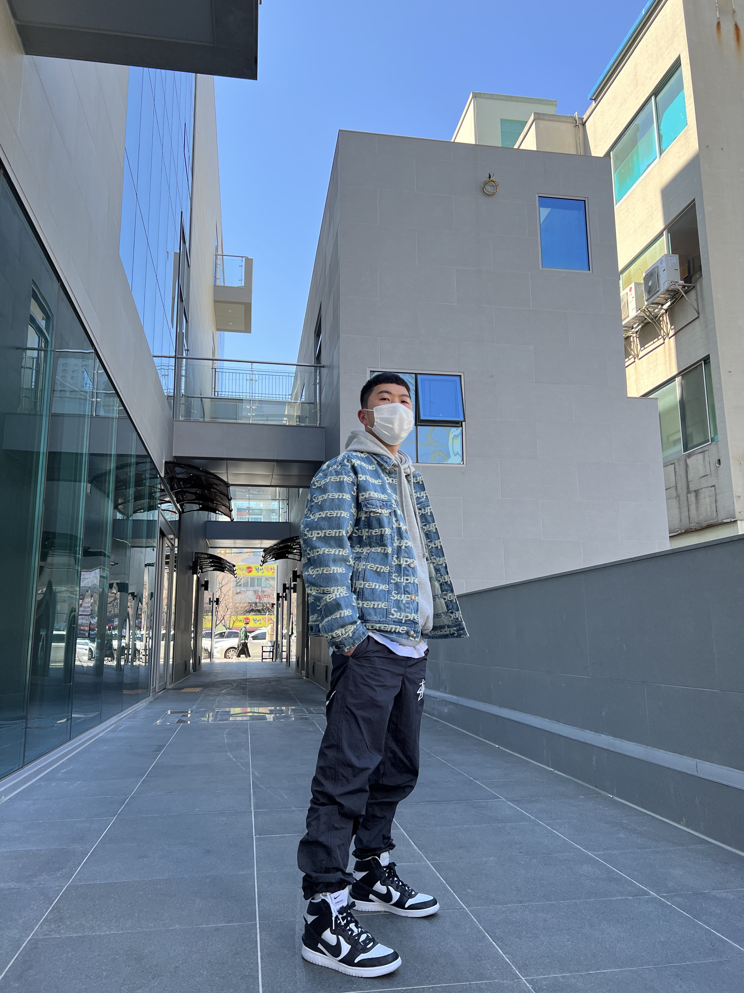Nike x Ambush Dunk High Black, Nike x Stussy Beach Pants Off Noir 착용 스타일