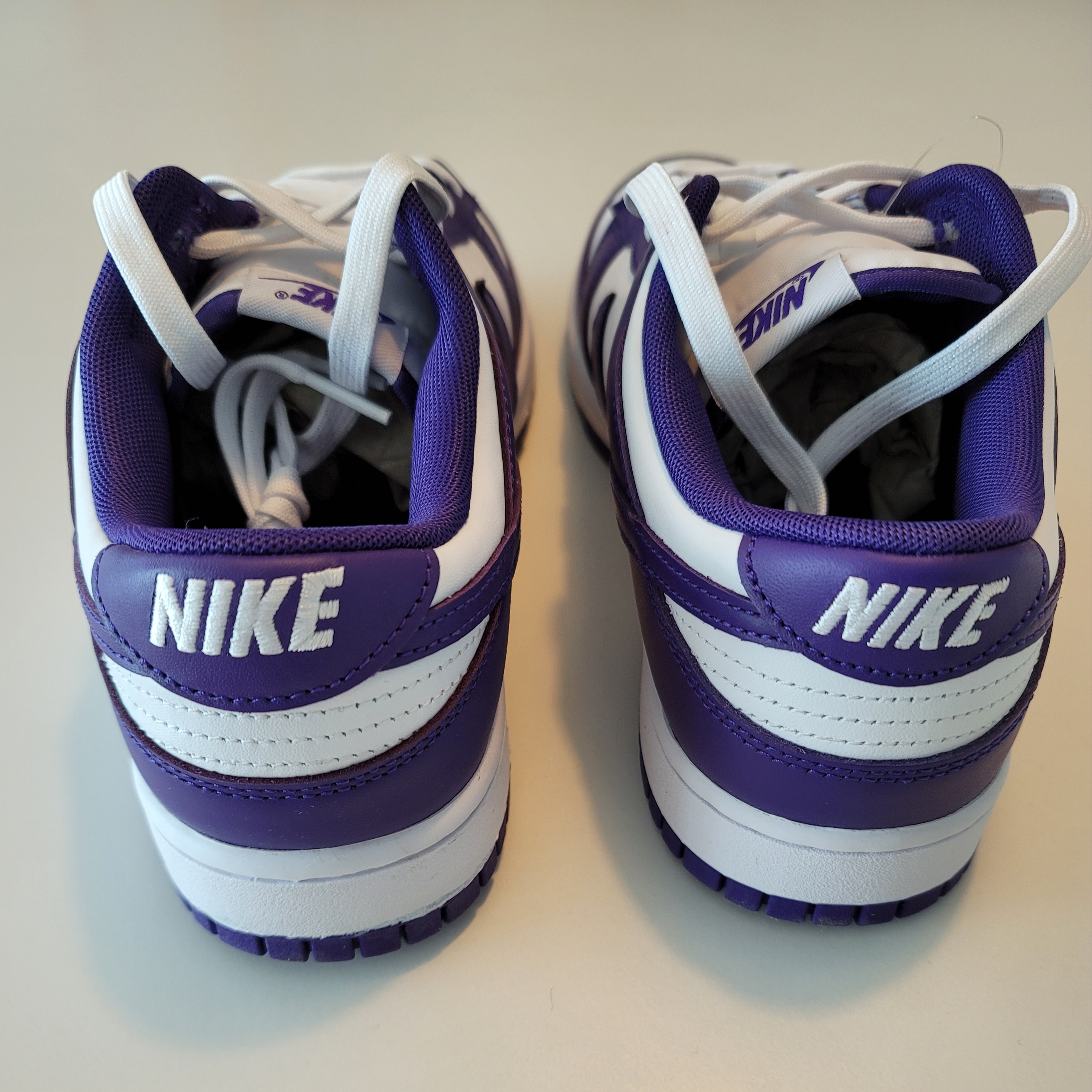 Nike Dunk Low Retro Championship Court Purple 착용 스타일 - 2