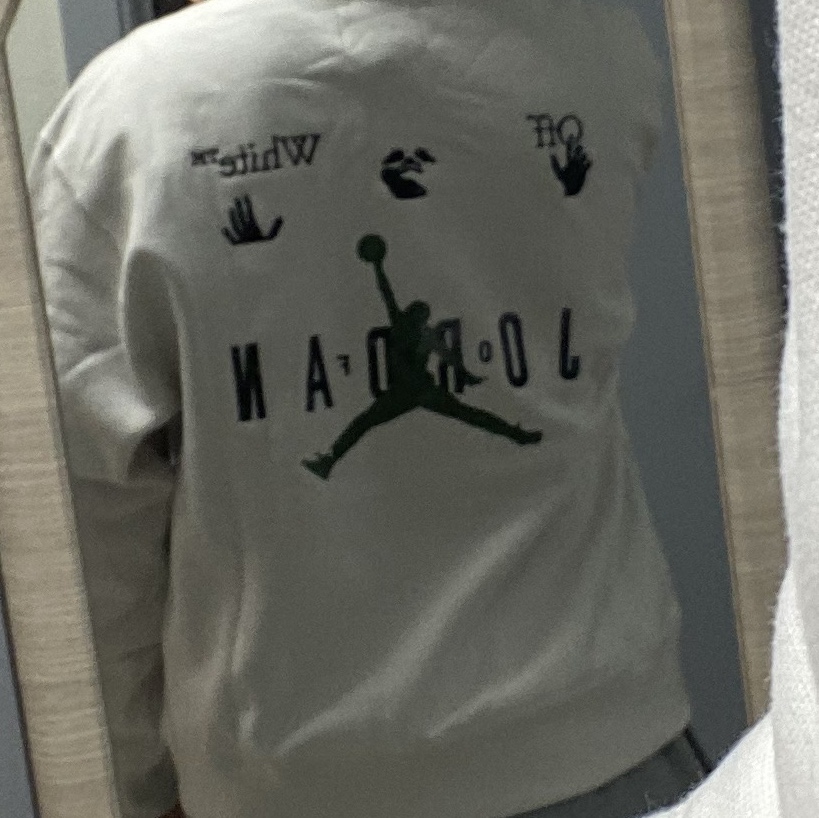 Jordan x Off-White Hoodie Phantom - Asia, Nike NRG Solo Swoosh Fleece Pants Dark Grey Heather - Asia 착용 스타일 - 2