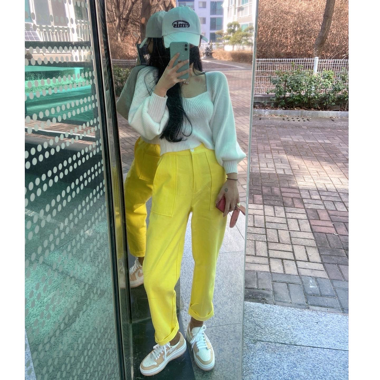 (W) Jordan 1 Elevate Low White Onyx 착용 스타일