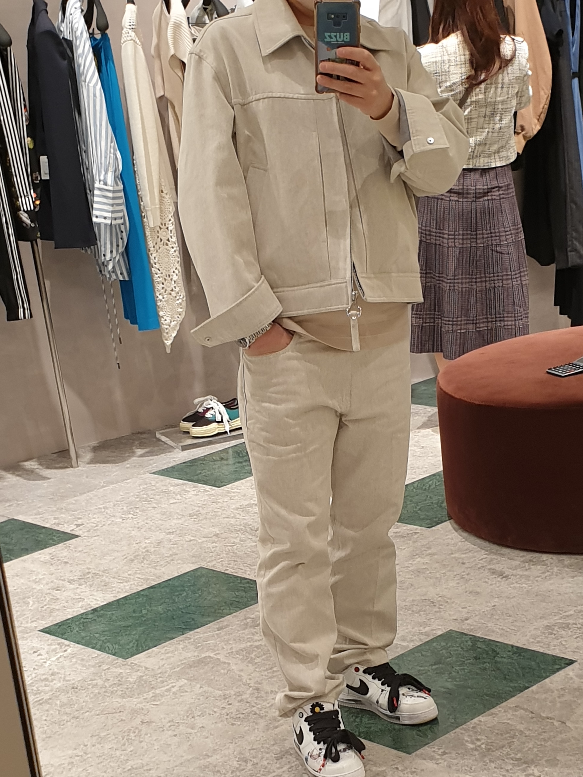 Nike x Peaceminusone Air Force 1 Low Para-Noise 2.0 착용 스타일