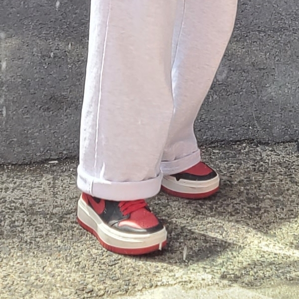 (W) Jordan 1 Elevate Low SE Bred 착용 스타일 - 1