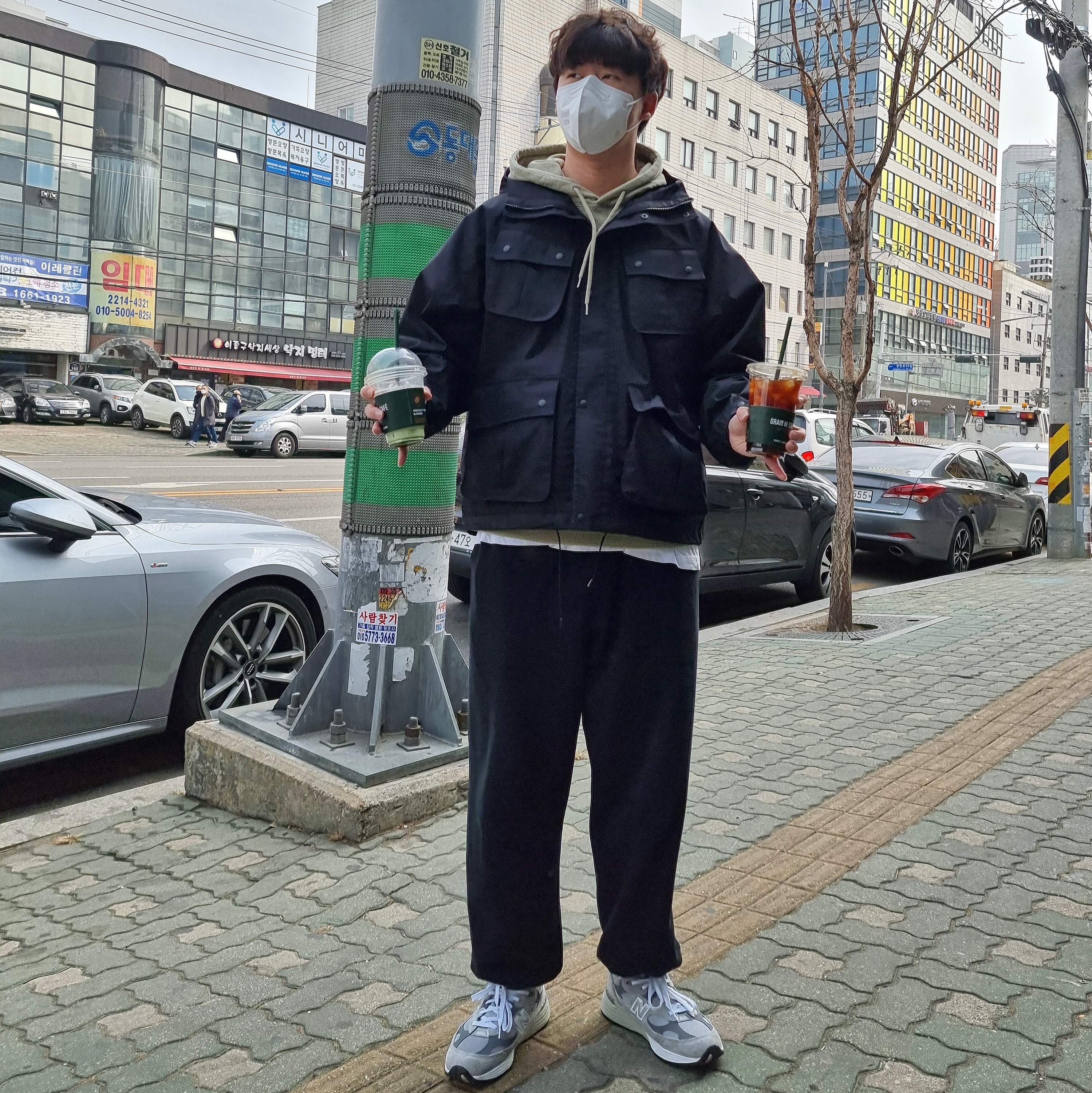 New Balance 992 Made in USA Grey - D Standard 착용 스타일