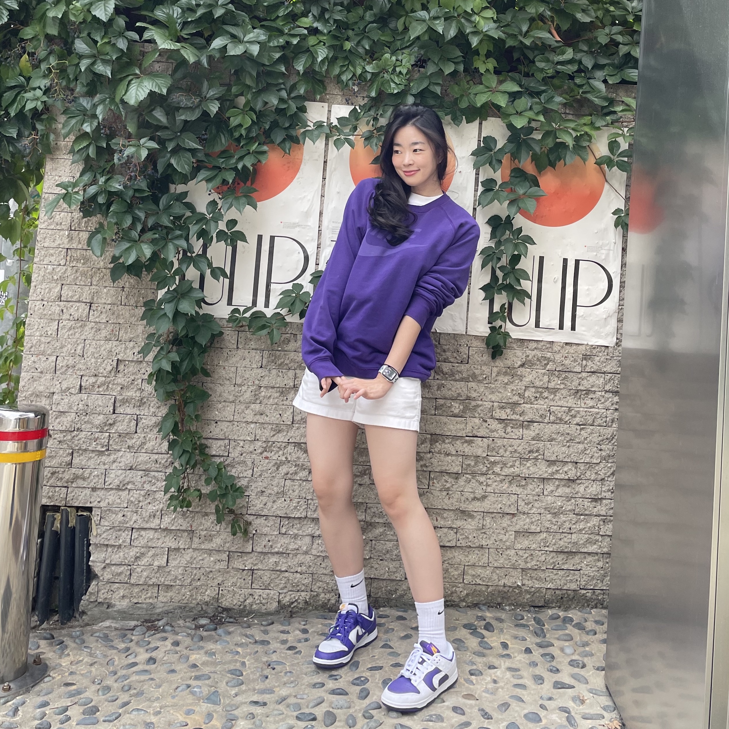 (W) Nike Dunk Low SE Flip 착용 스타일