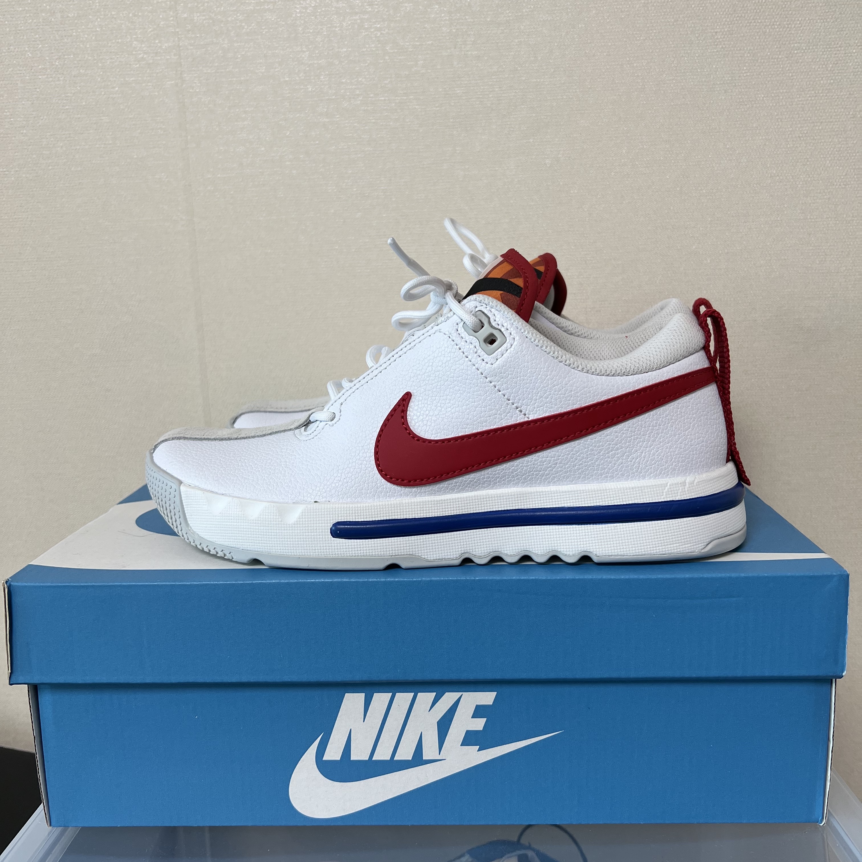 Nike Air Sesh White Varsity Red 착용 스타일 - 2