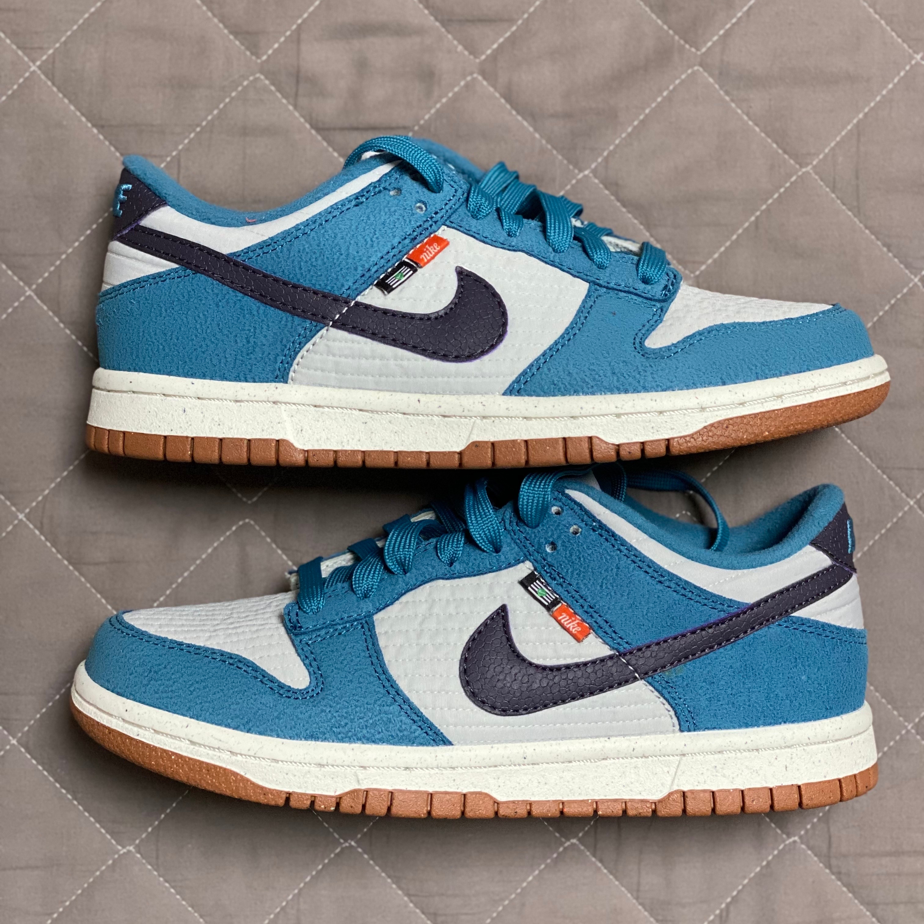 (GS) Nike Dunk Low SE Next Nature Riftblue 착용 스타일 - 1
