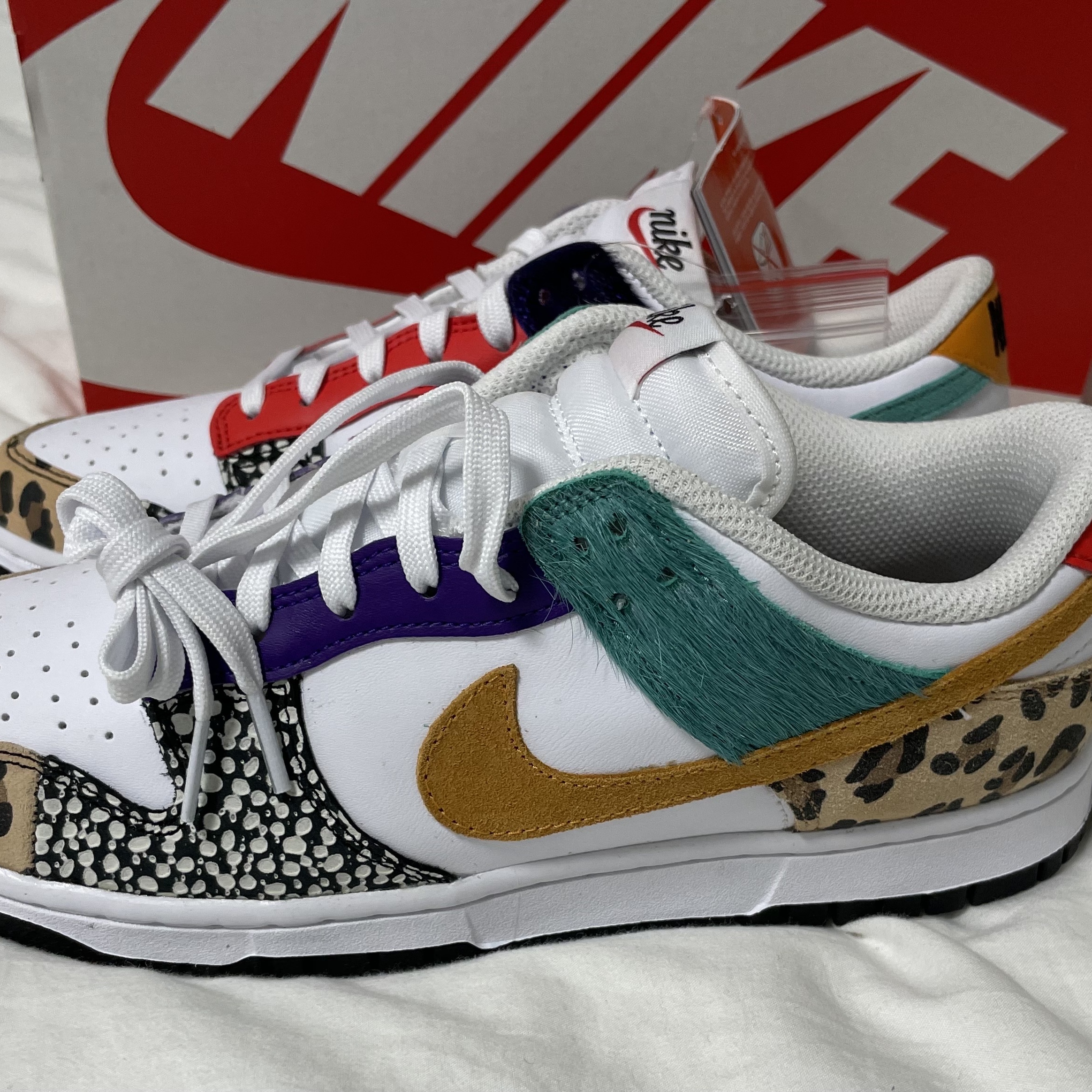 (W) Nike Dunk Low SE Patchwork 착용 스타일 - 2