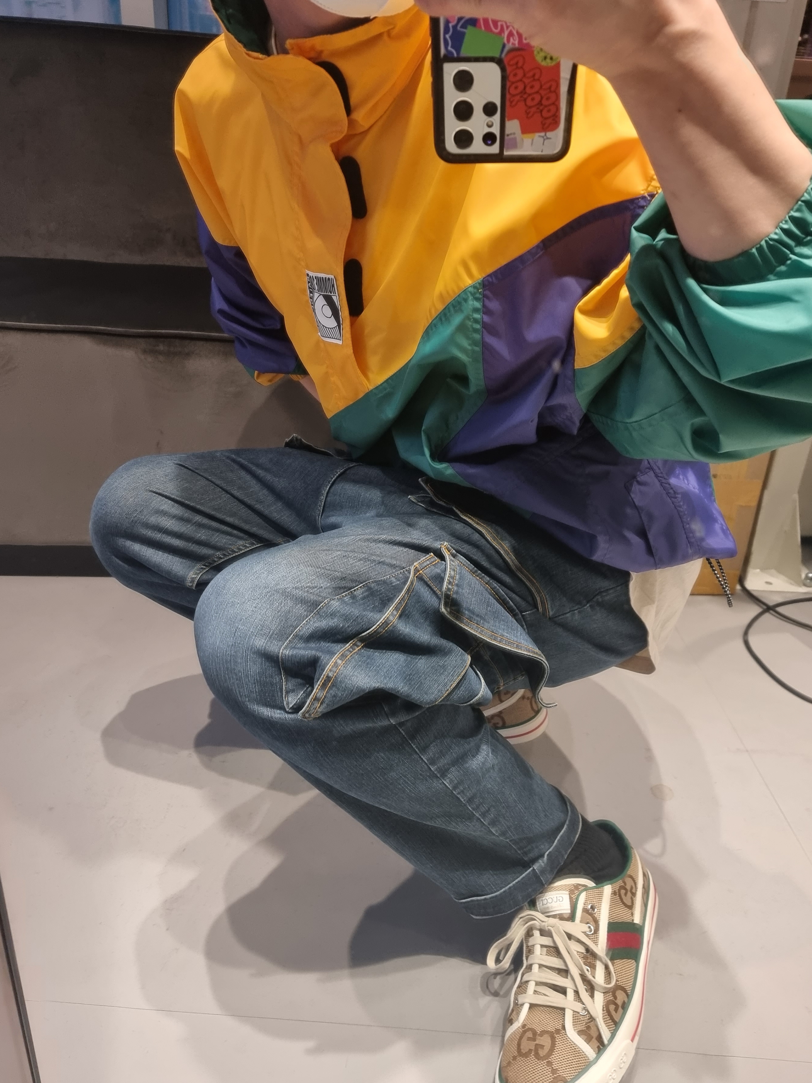 (W) Gucci Tennis 1977 Ebony 착용 스타일