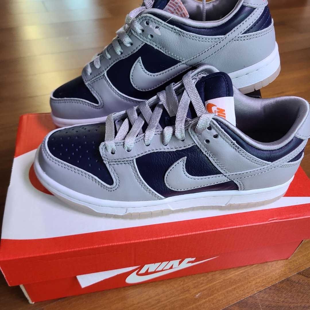 (W) Nike Dunk Low SP College Navy 착용 스타일 - 1