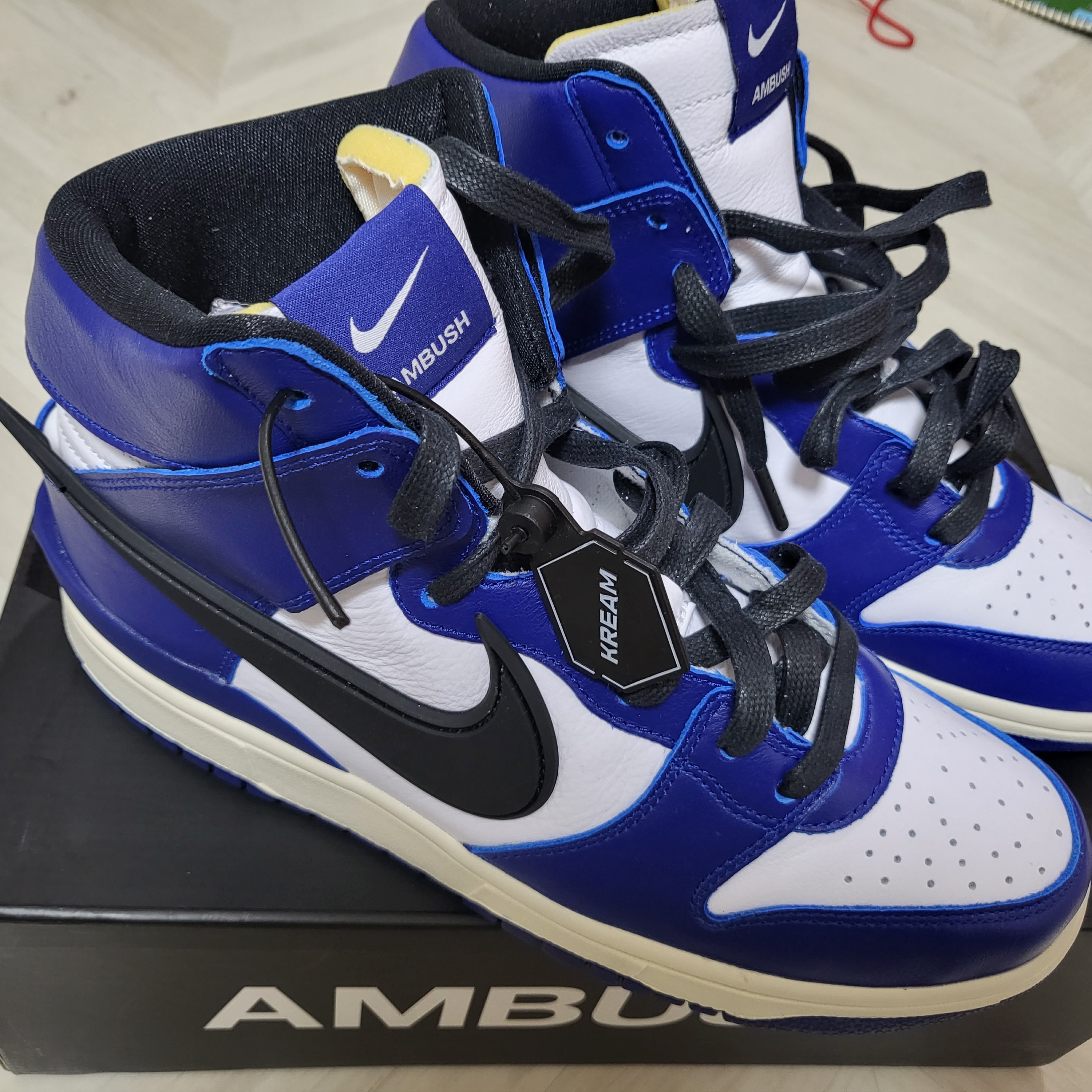 Nike x Ambush Dunk High Deep Royal Blue 착용 스타일