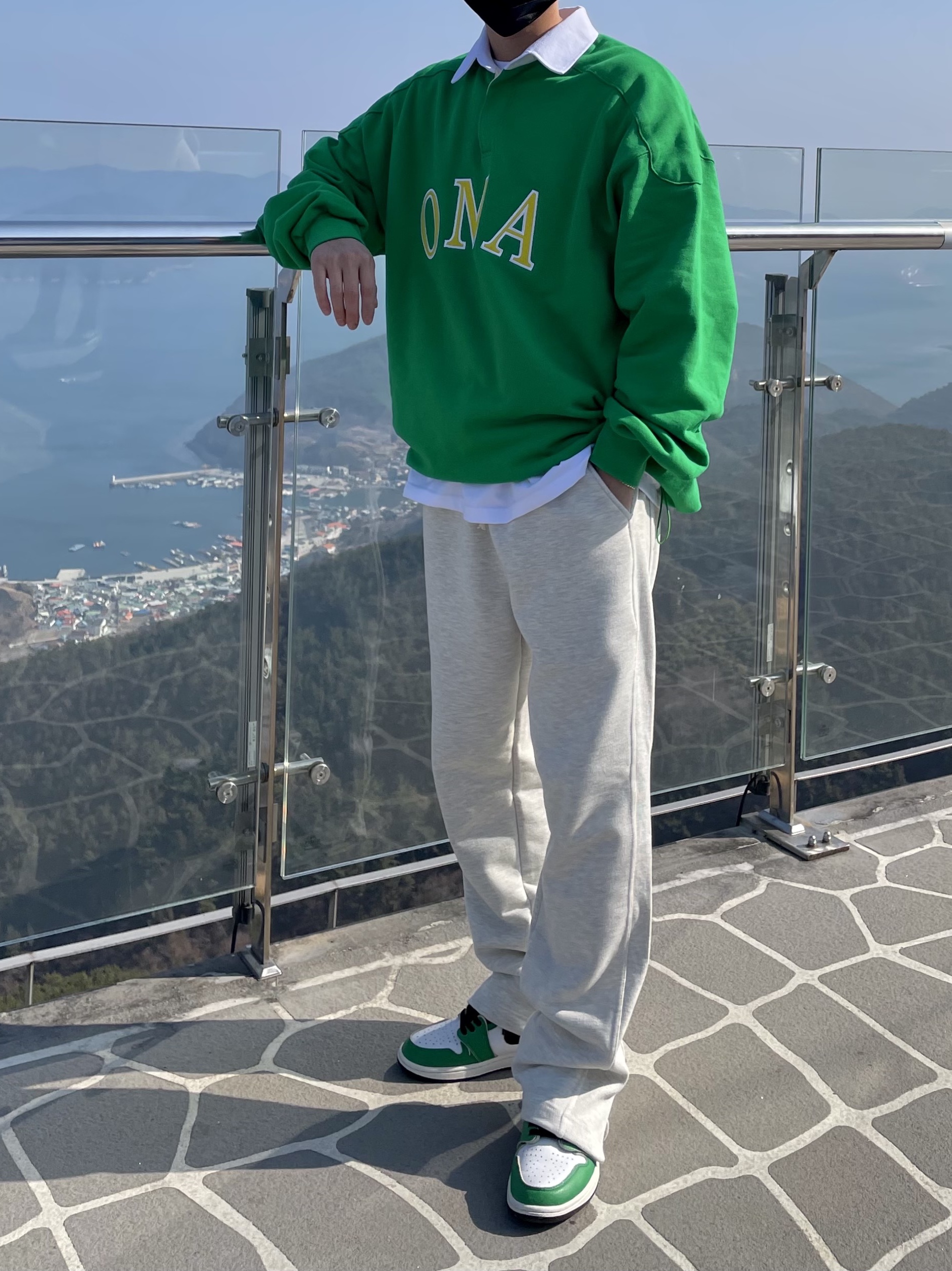 (W) Jordan 1 Retro High OG Lucky Green 착용 스타일 - 3