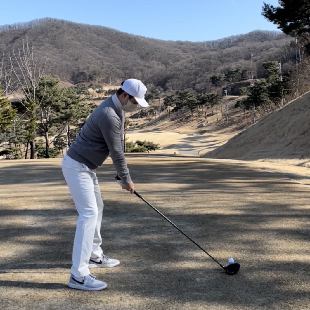 Jordan 1 Low Golf Wolf Grey 착용 스타일 - 1