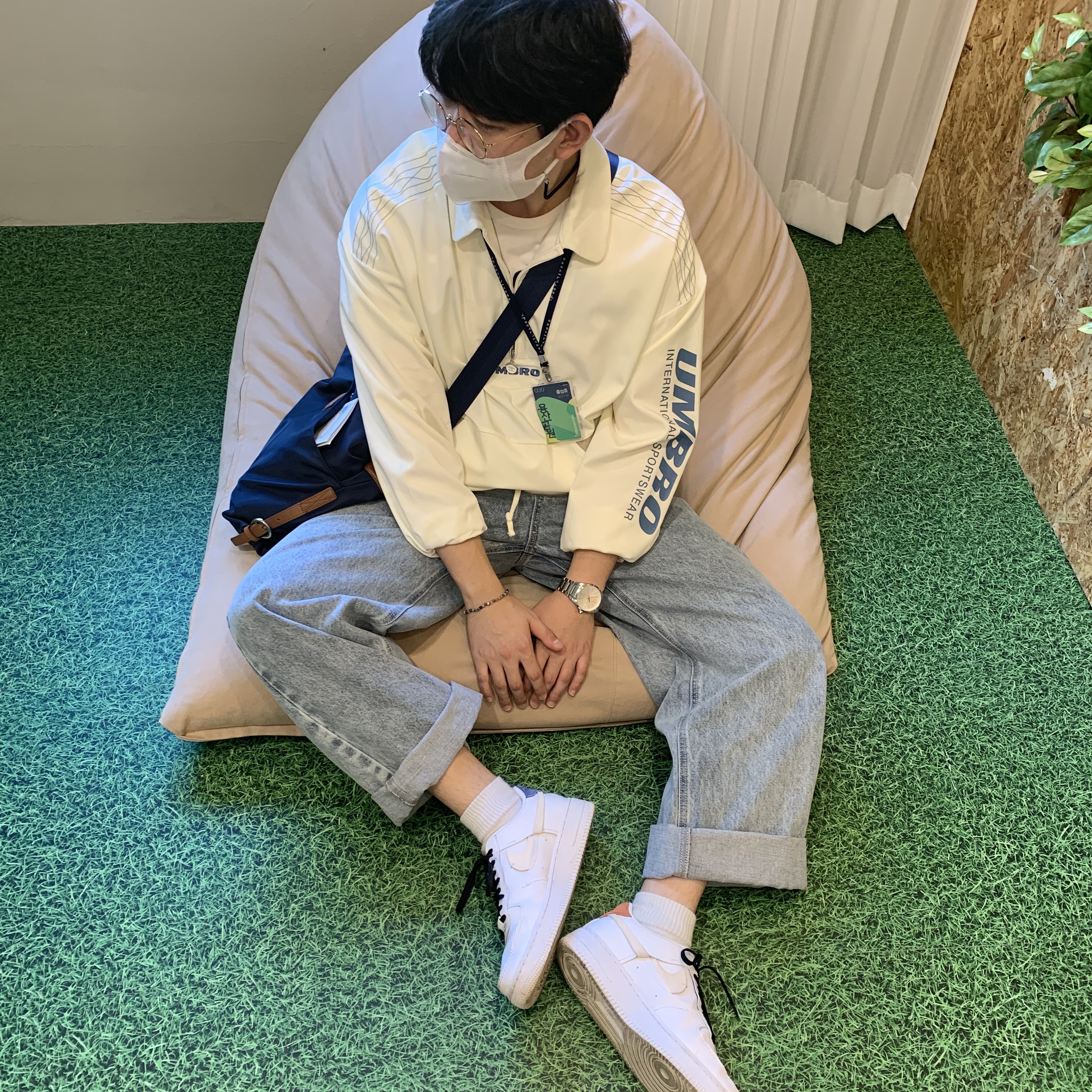 (W) Nike Air Force 1 LX Vandalised White 착용 스타일
