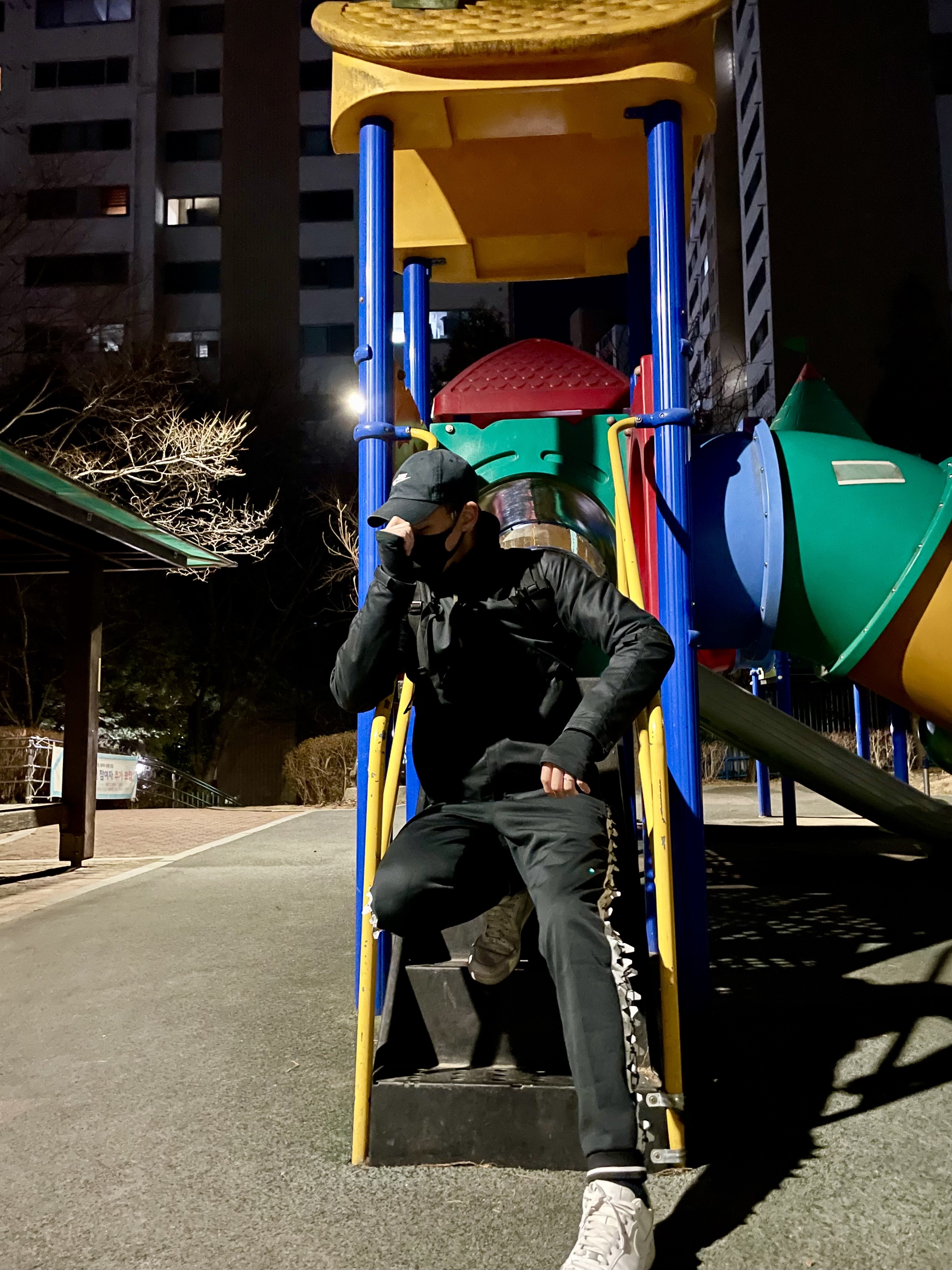 Nike x Acronym NRG Knit Pants Black - Asia, Supreme Backpack Black - 18SS 착용 스타일 - 2