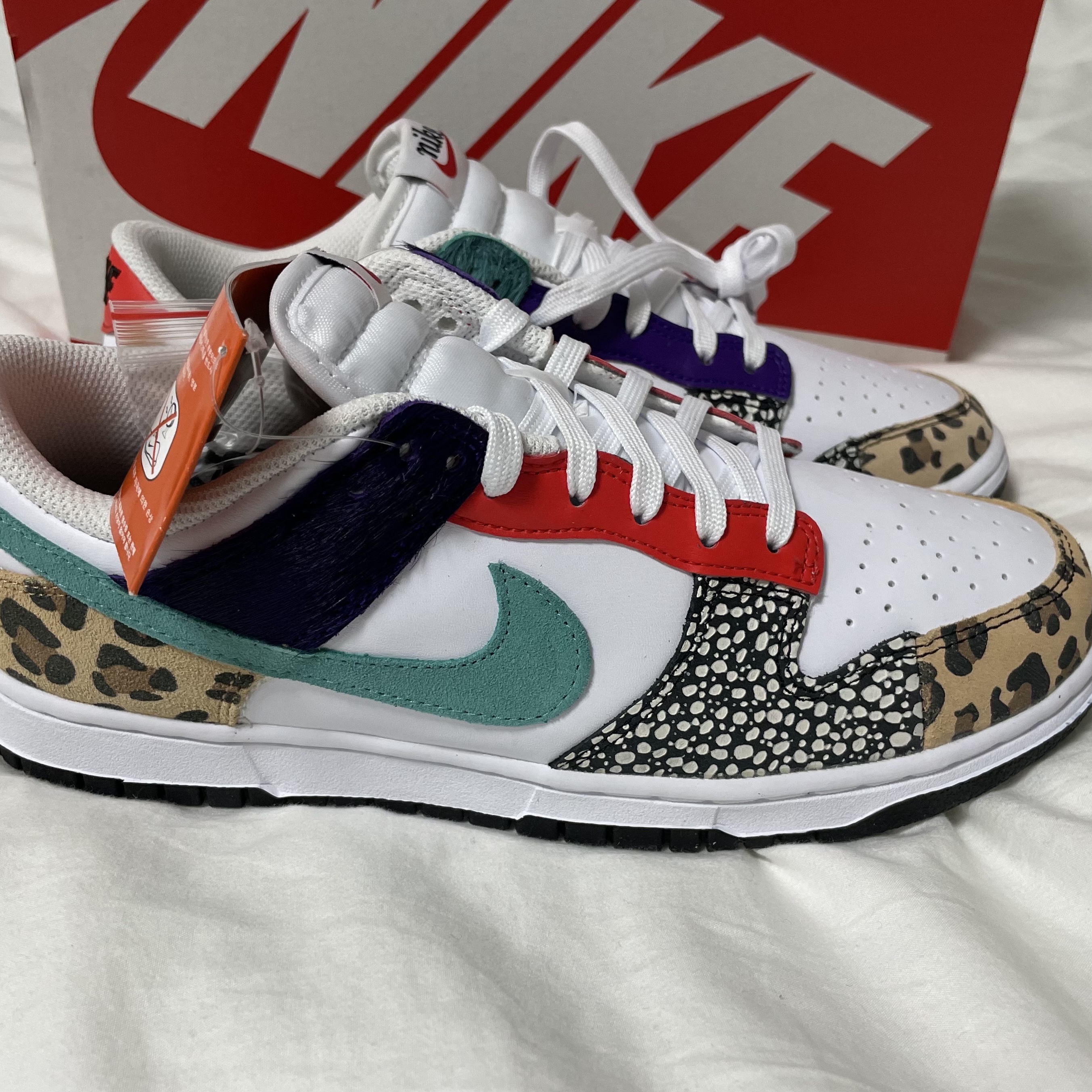 (W) Nike Dunk Low SE Patchwork 착용 스타일 - 1