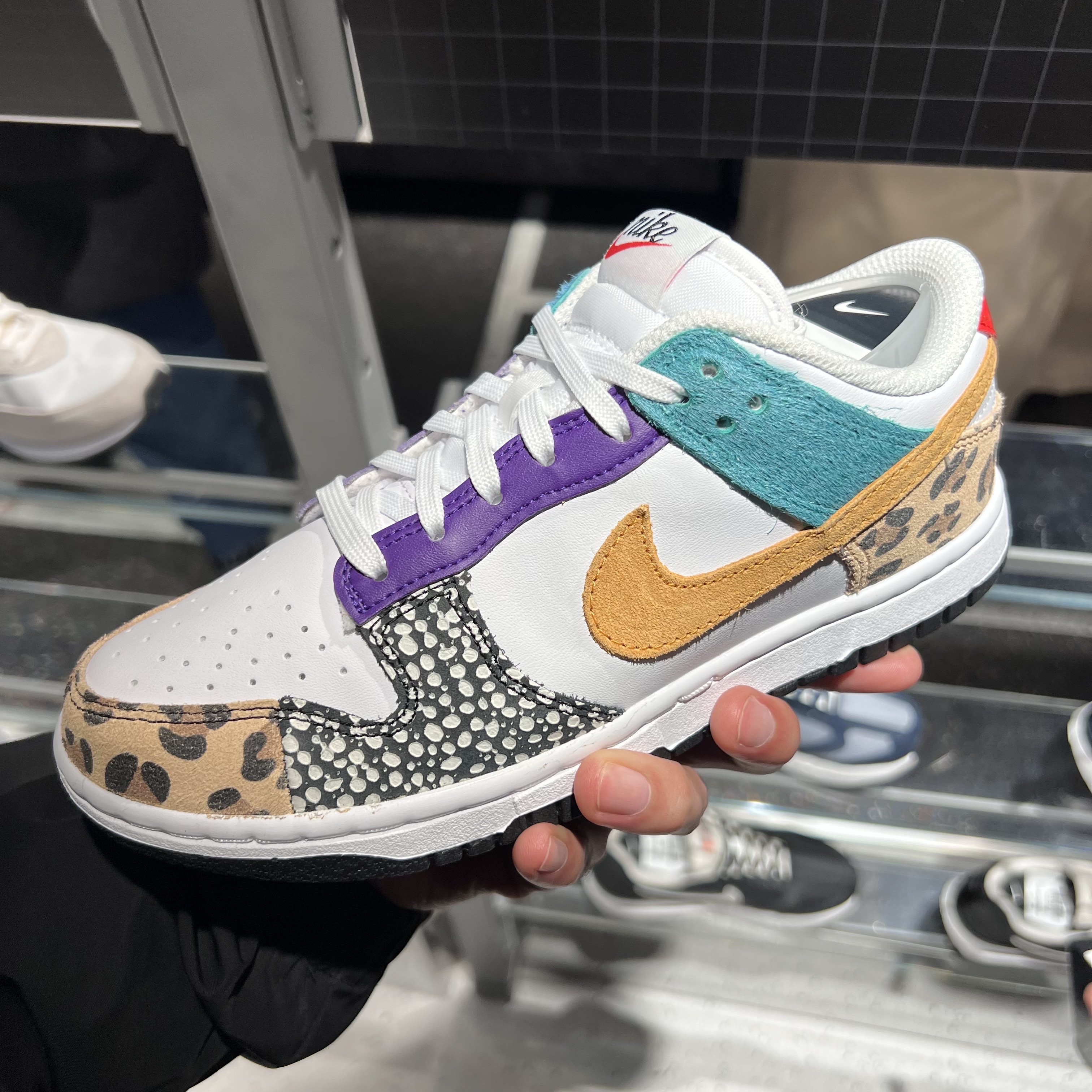 (W) Nike Dunk Low SE Patchwork 착용 스타일 - 3