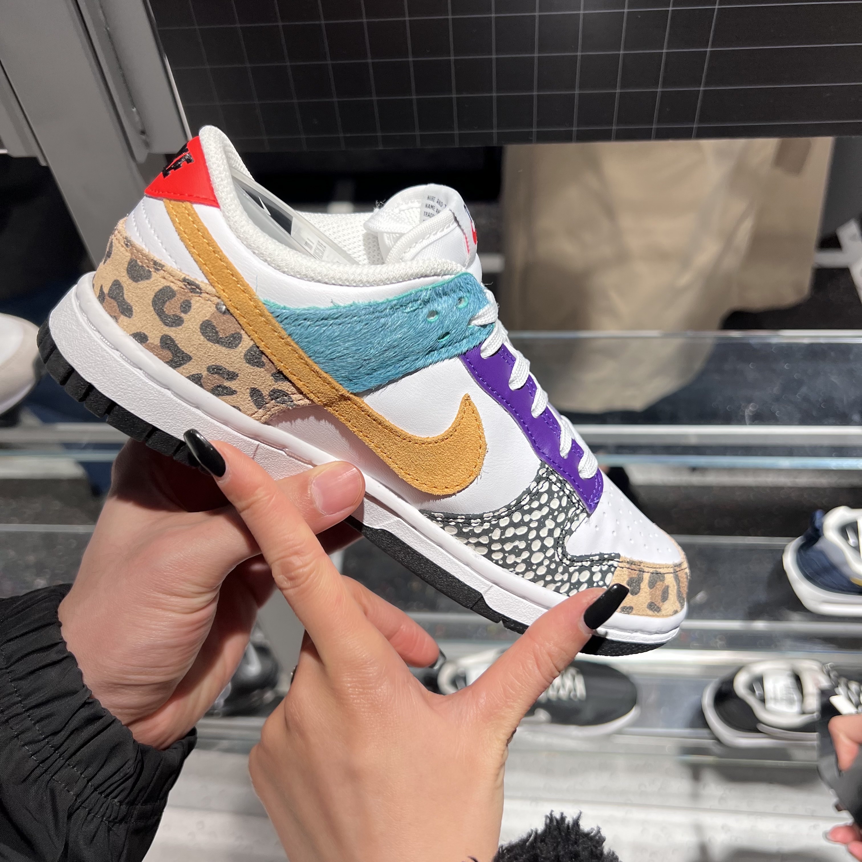 (W) Nike Dunk Low SE Patchwork 착용 스타일 - 2
