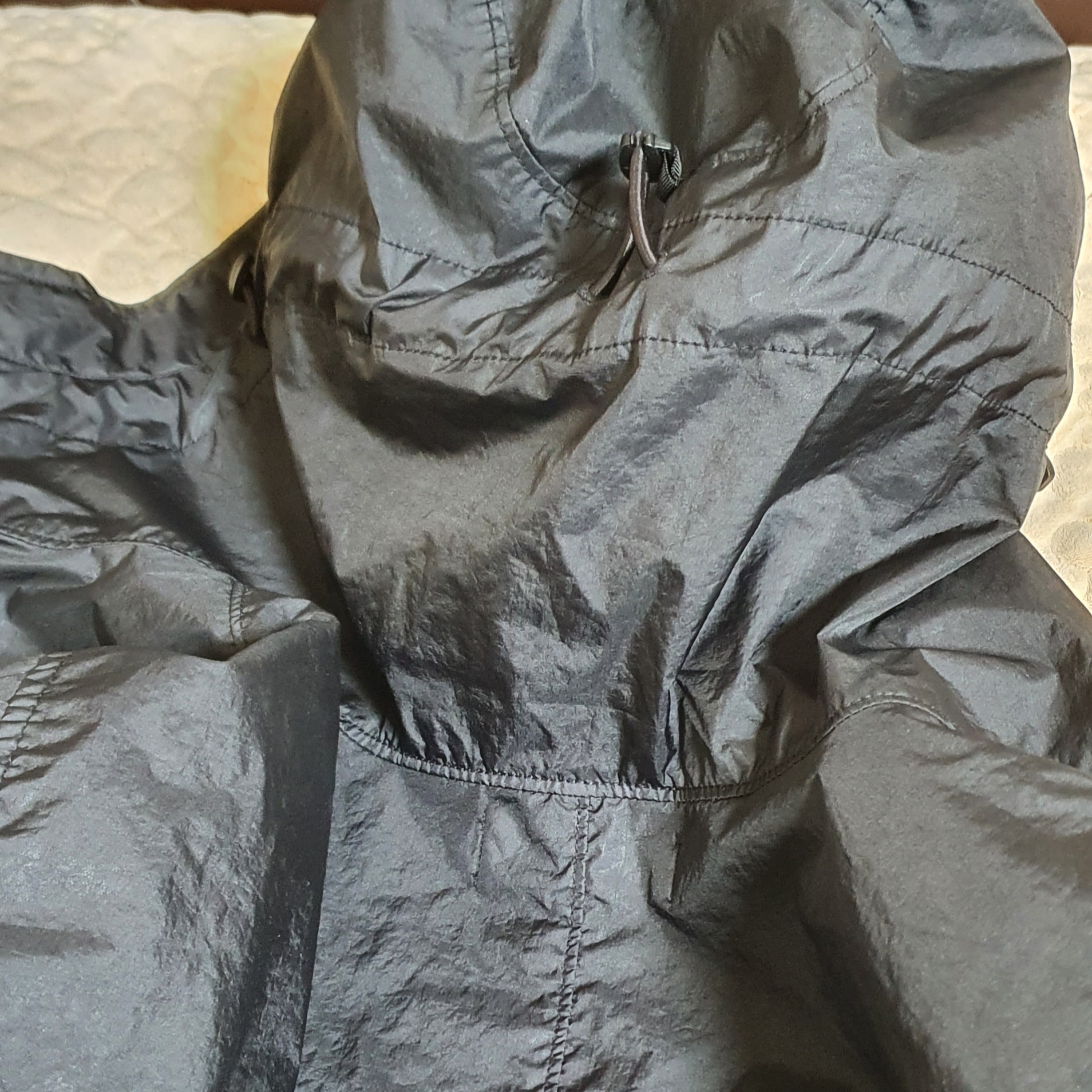 Stone Island 40223 Membrana 3L TC Garment Dyed Hooded Jacket Black - 22SS 착용 스타일 - 3