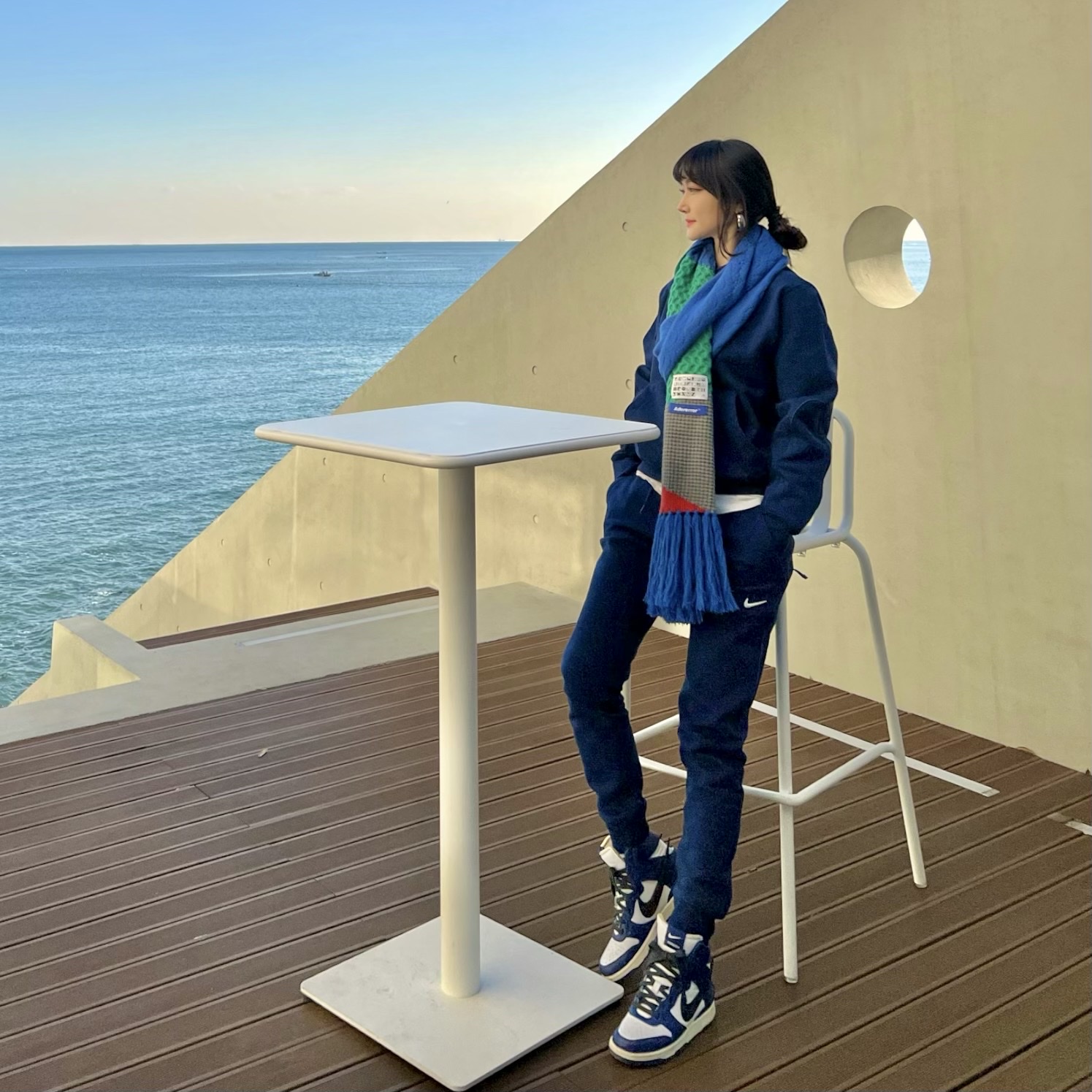 Nike x Drake Nocta Cardinal Stock Essential Hoodie Navy - Asia, Nike x Drake Nocta Cardinal Stock Essential Fleece Pants Navy - US/EU 착용 스타일 - 1