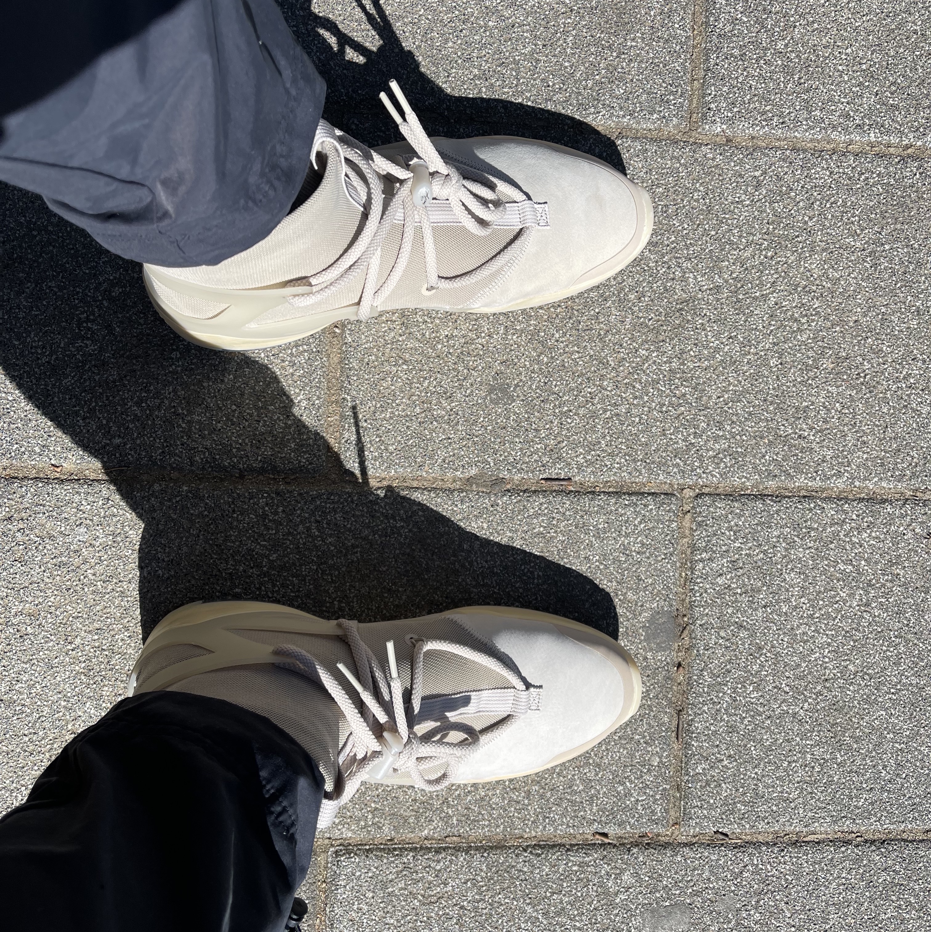 Nike x Fear of God Air Fear of God 1 Oatmeal 착용 스타일 - 1