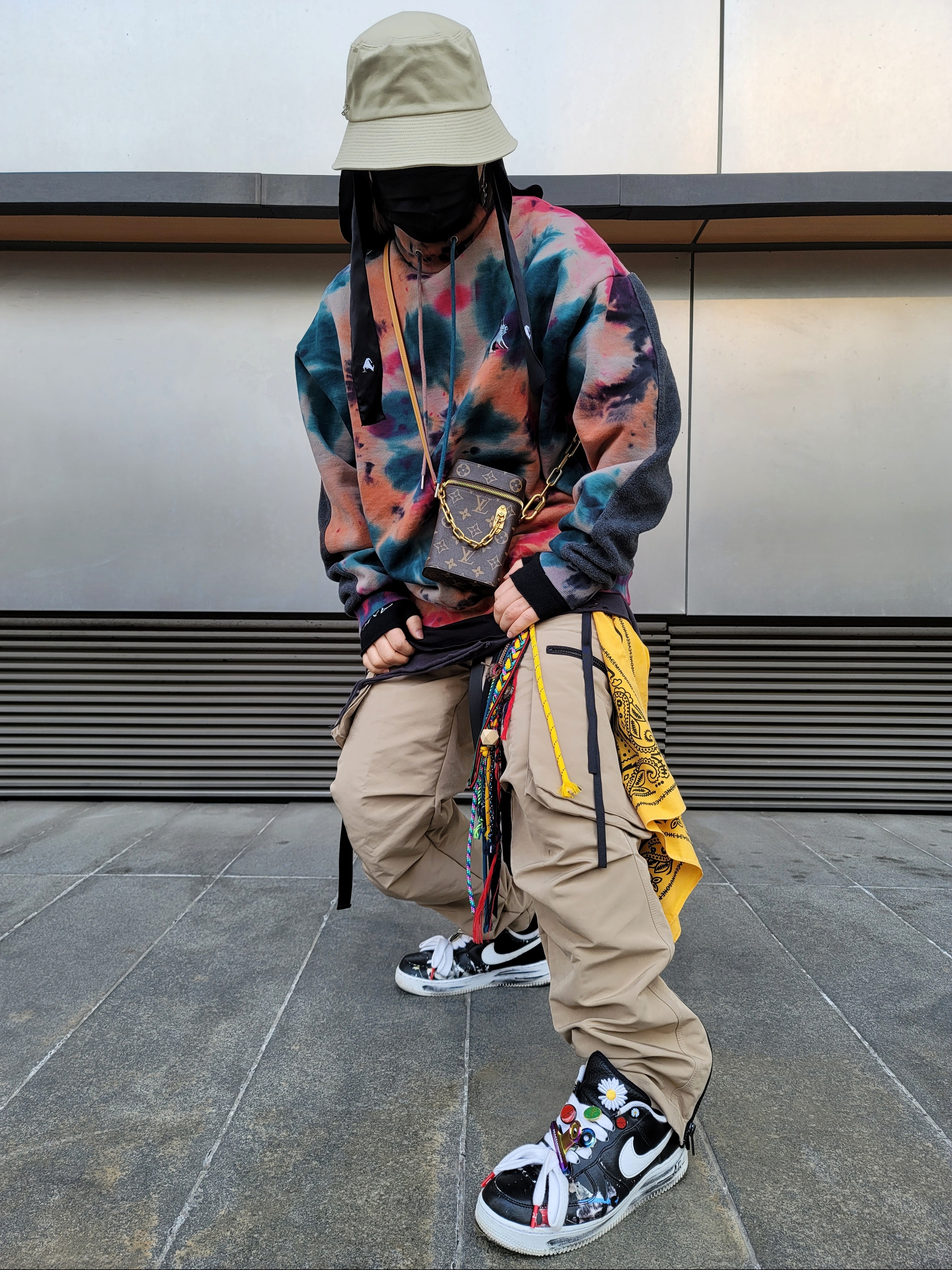 Nike x Peaceminusone Air Force 1 Low Para-Noise 착용 스타일 - 1