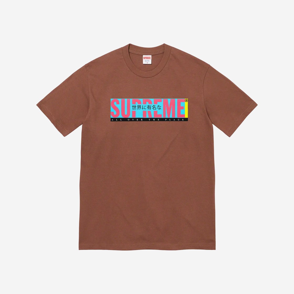 Supreme All Over T-Shirt Brown - 22SS 상세 이미지 1