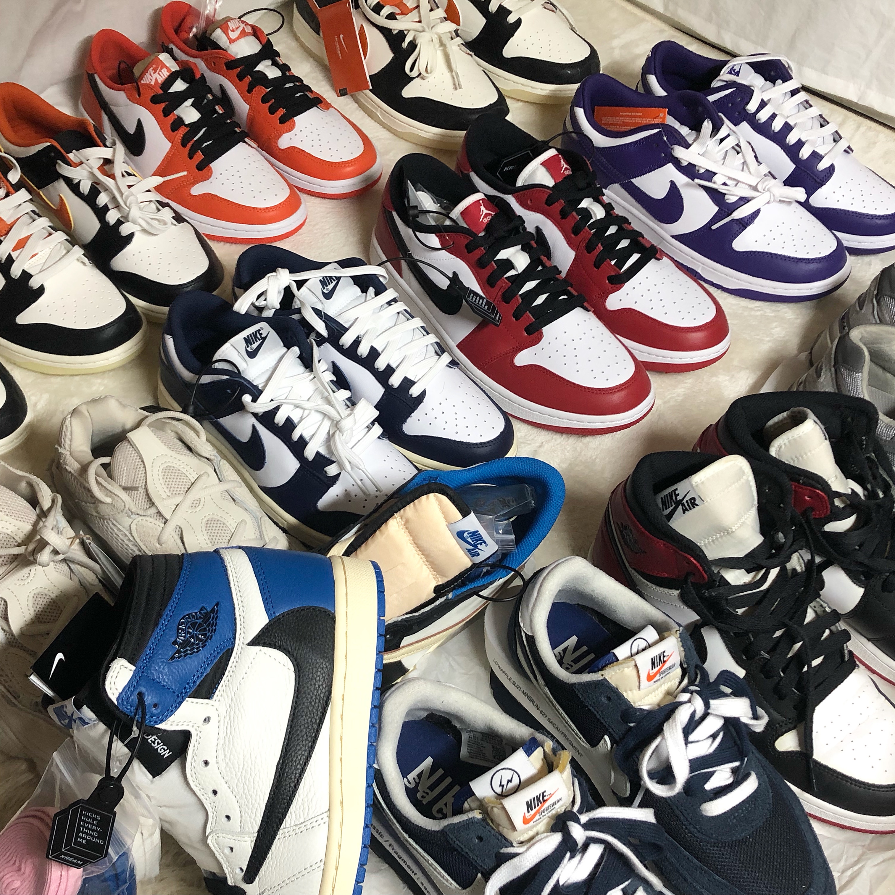 (GS) Nike Dunk Low PRM Halloween, Jordan 1 Low OG Starfish 착용 스타일