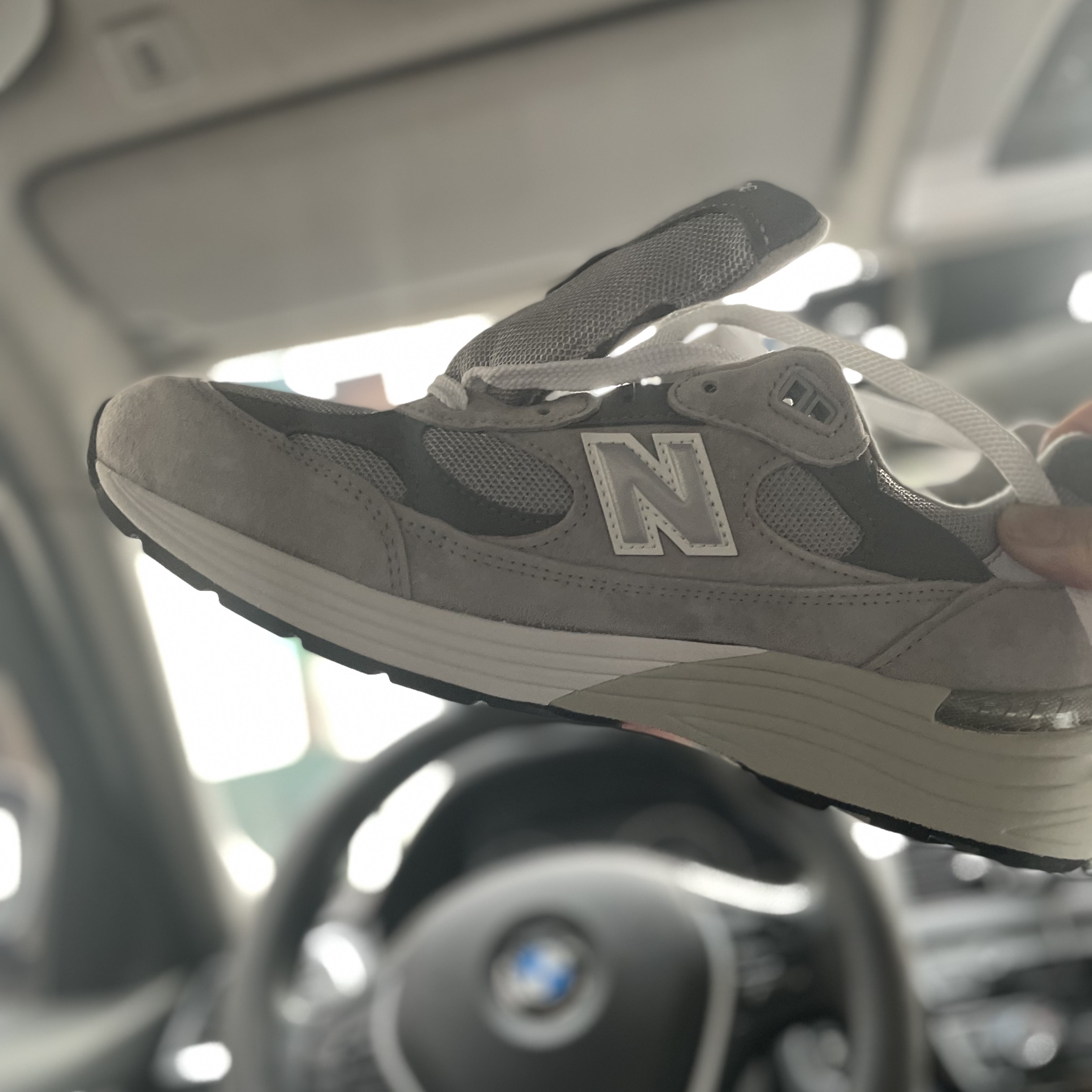 New Balance 992 Made in USA Grey - D Standard 착용 스타일