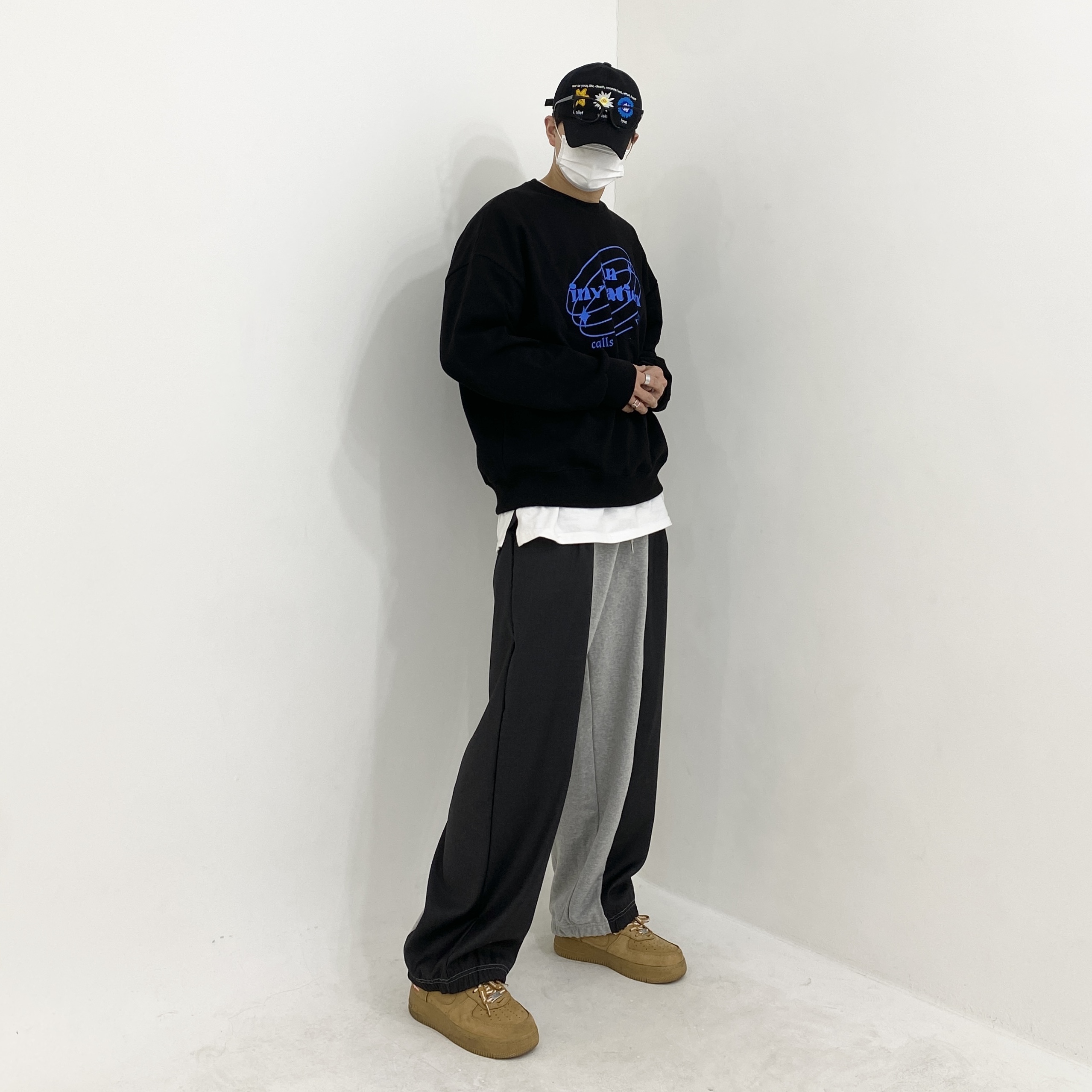 Nike x Supreme Air Force 1 Low Flax 착용 스타일