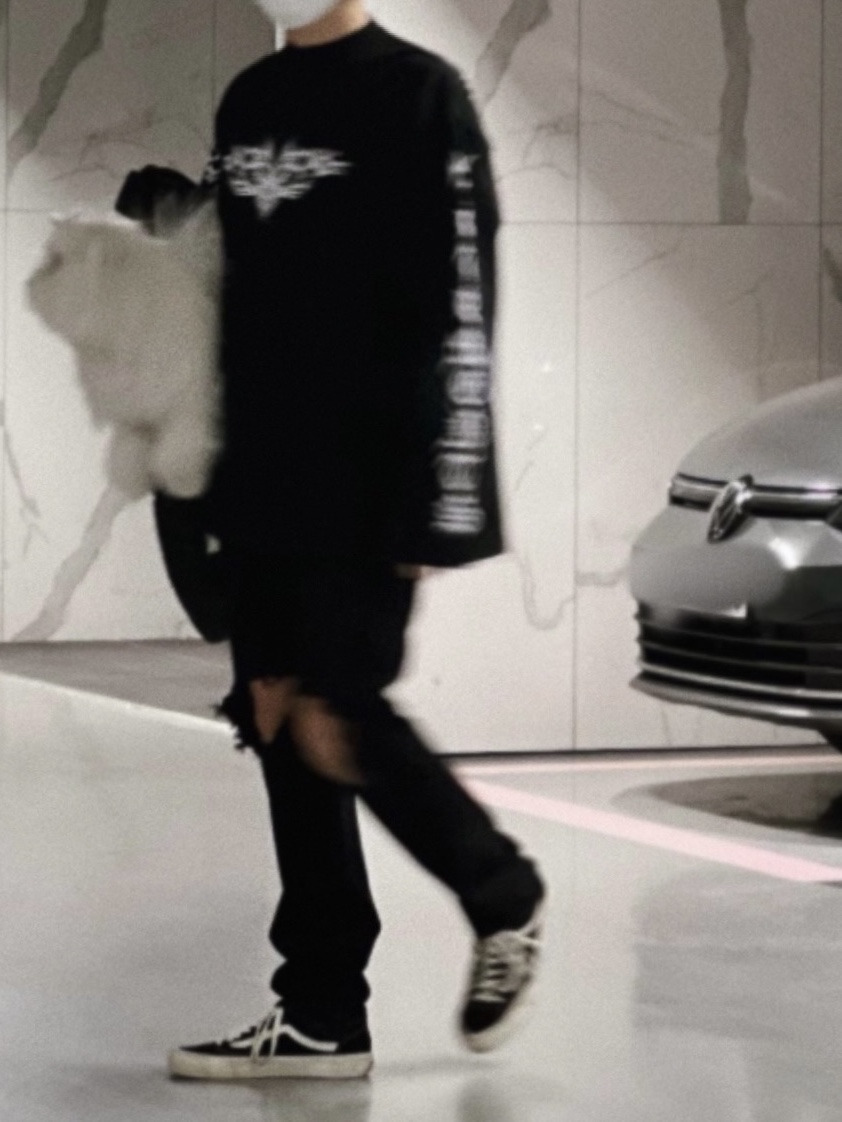 Vans Vault Style 36 Black White 착용 스타일 - 2