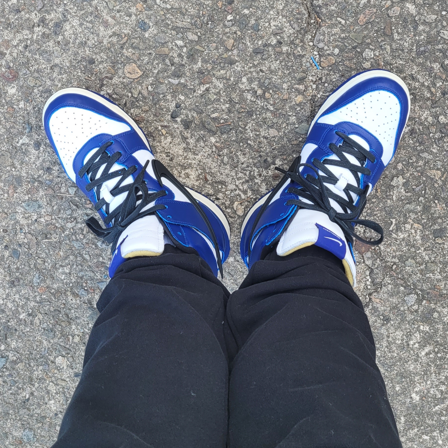 Nike x Ambush Dunk High Deep Royal Blue 착용 스타일