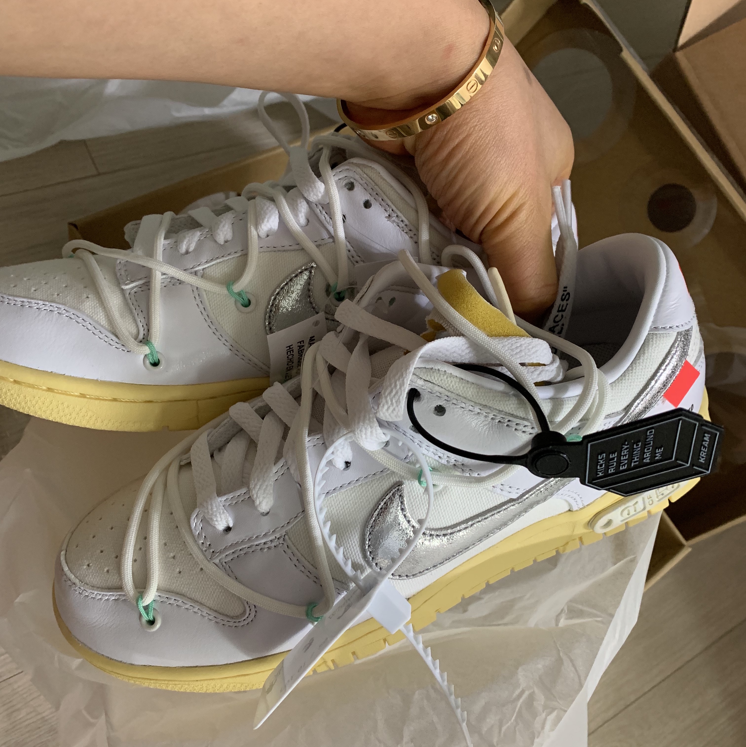 Nike x Off-White Dunk Low The 50 - Lot 1 착용 스타일