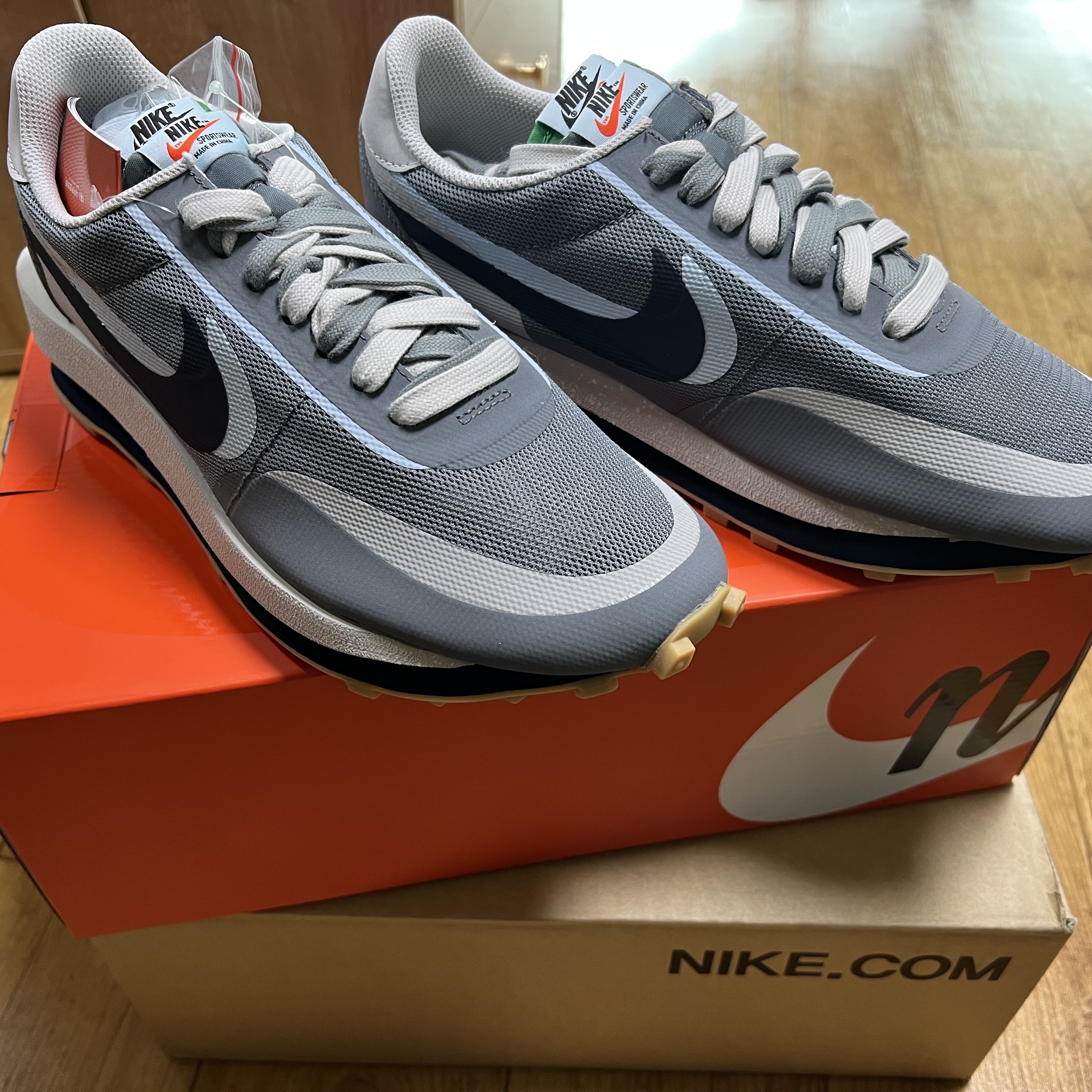 Nike x Sacai x Clot LDWaffle Cool Grey 착용 스타일