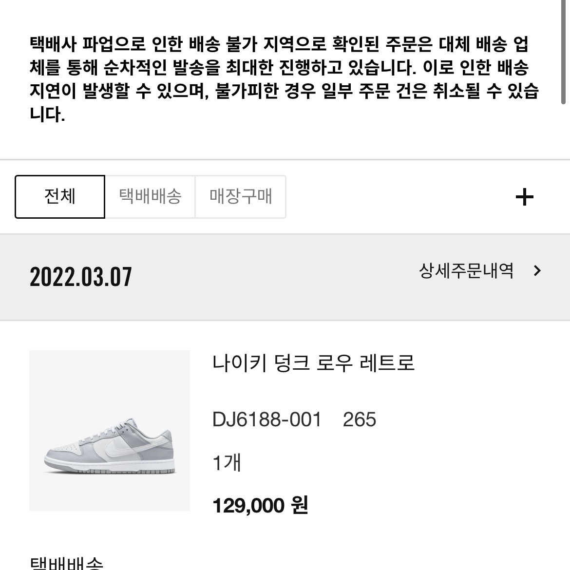 Nike Dunk Low Retro Wolf Grey 착용 스타일 - 2