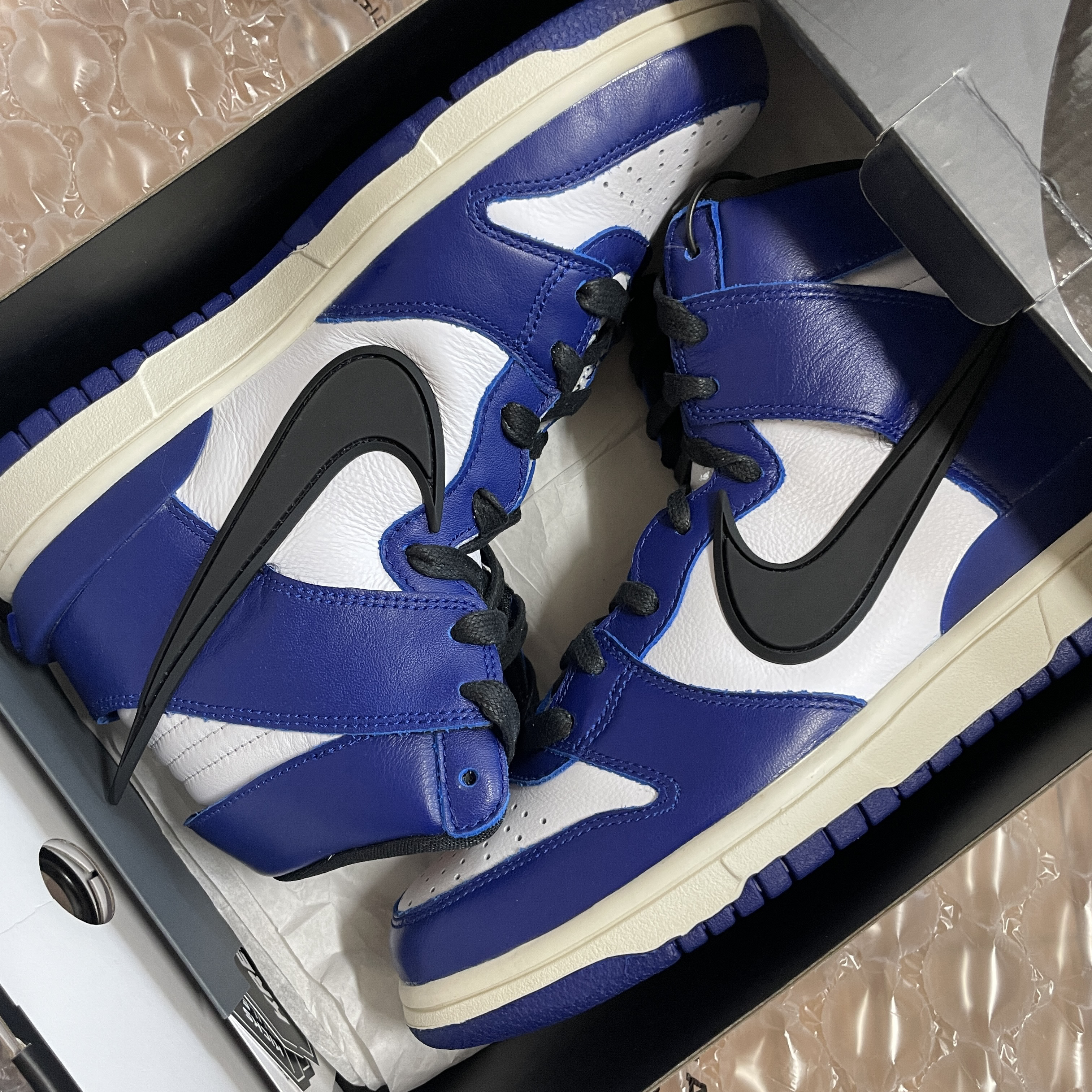 Nike x Ambush Dunk High Deep Royal Blue 착용 스타일