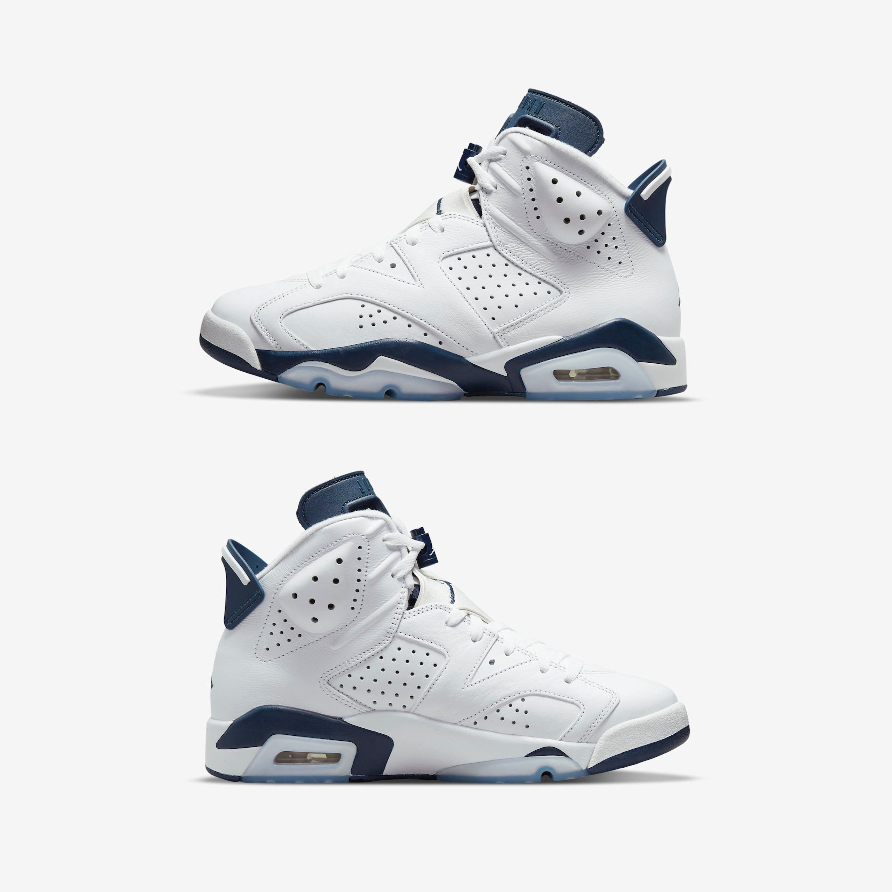 Jordan 6 Retro Midnight Navy, (GS) Jordan 6 Retro Midnight Navy 착용 스타일 - 3