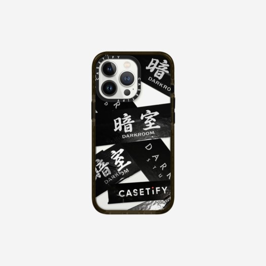 케이스티파이 x 다크룸 스튜디오 테이프 임팩트 아이폰 케이스 클리어 블랙