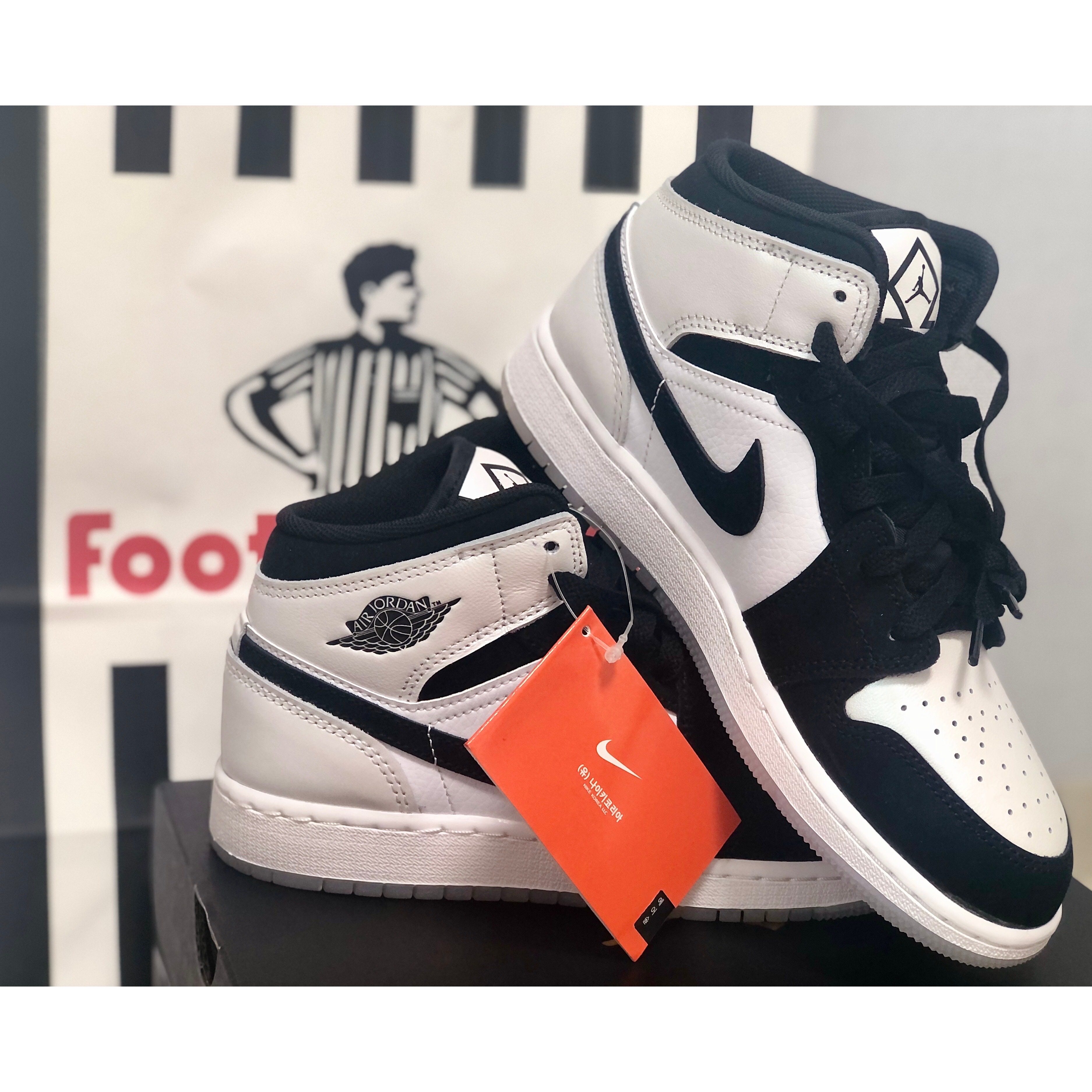 (GS) Jordan 1 Mid SE Diamond, Jordan 1 Mid SE Diamond 착용 스타일 - 3