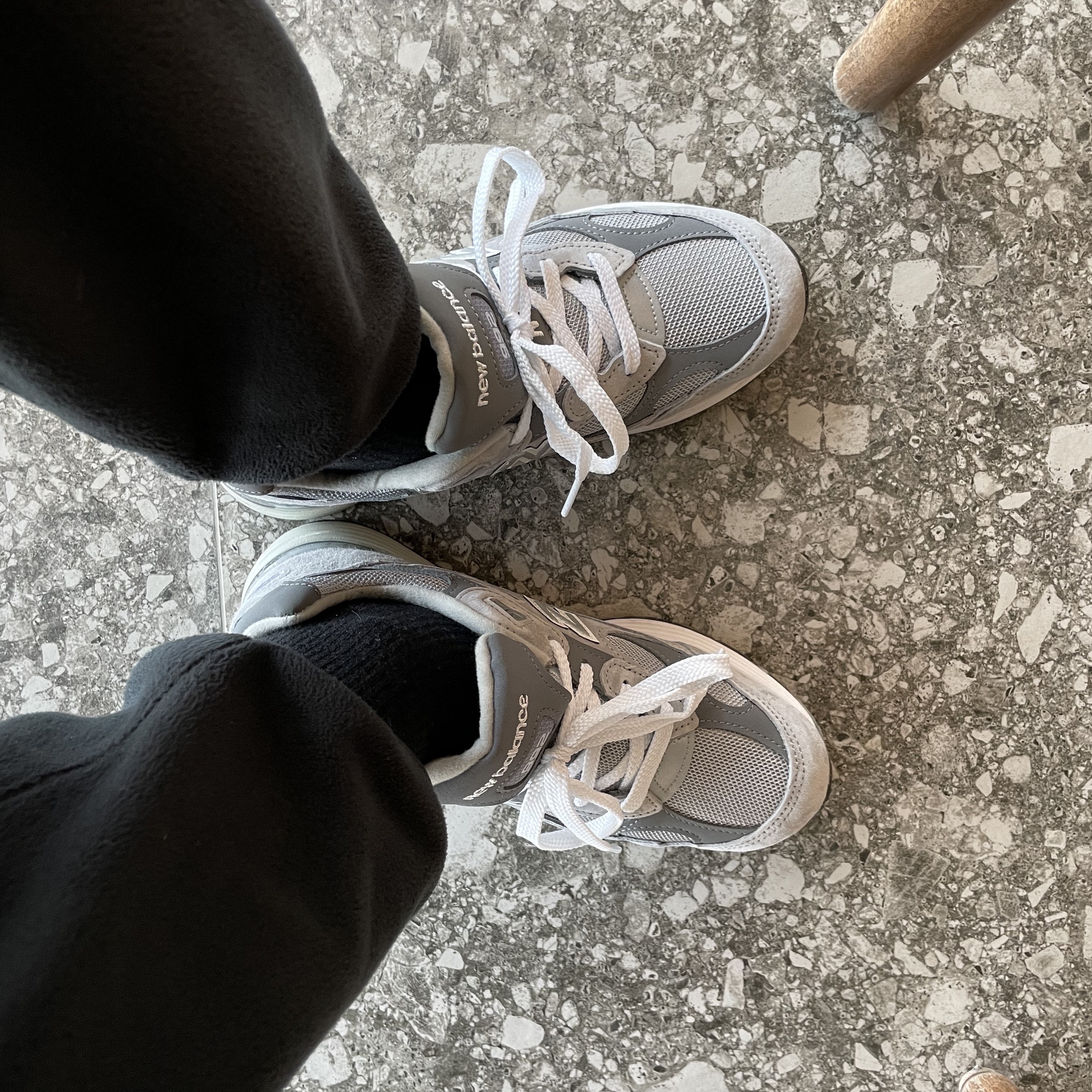 New Balance 992 Made in USA Grey - D Standard 착용 스타일