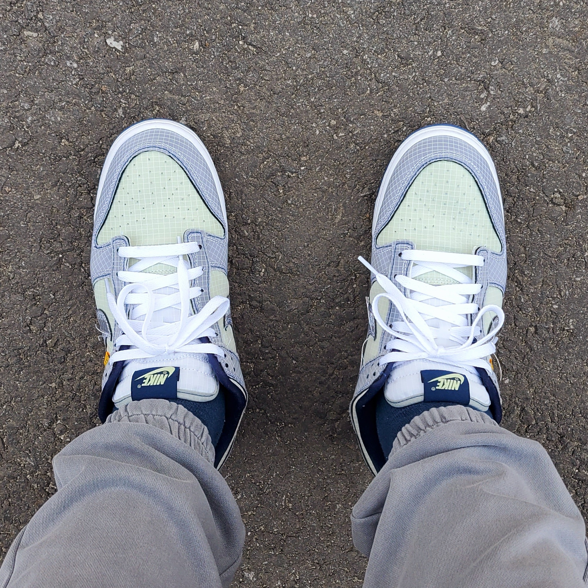 Nike x Union Dunk Low Passport Pack Pistachio 착용 스타일 - 5