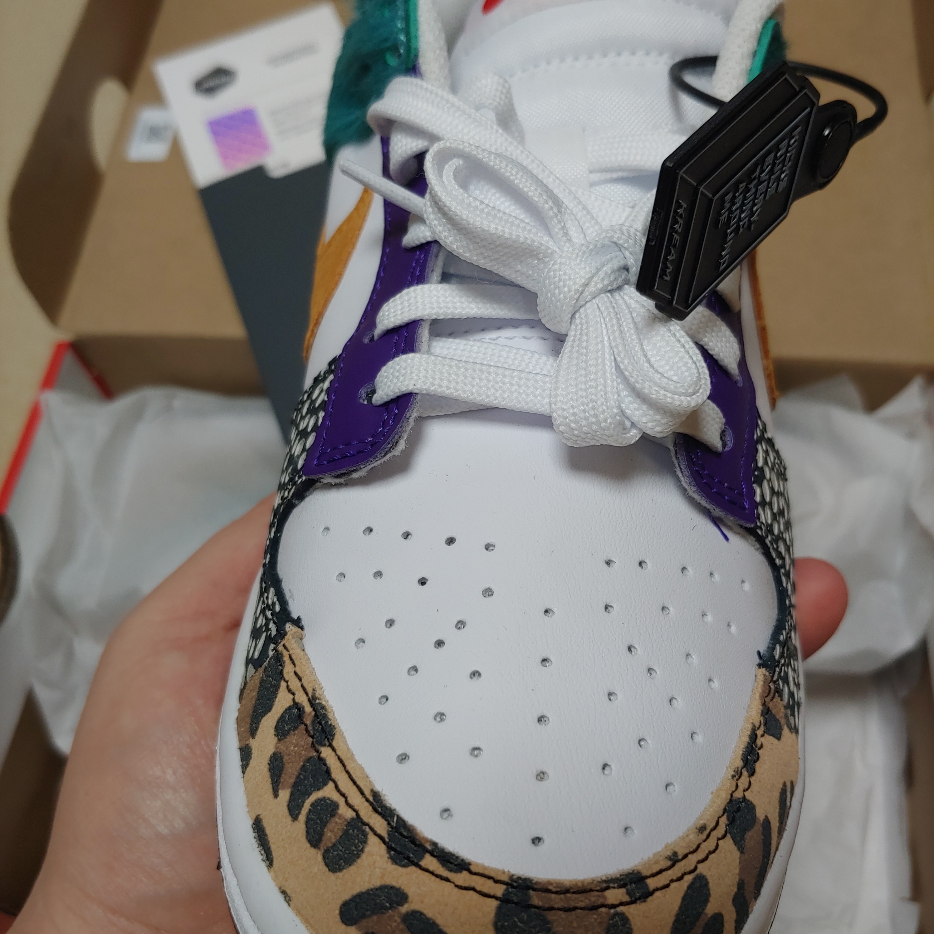 (W) Nike Dunk Low SE Patchwork 착용 스타일 - 1