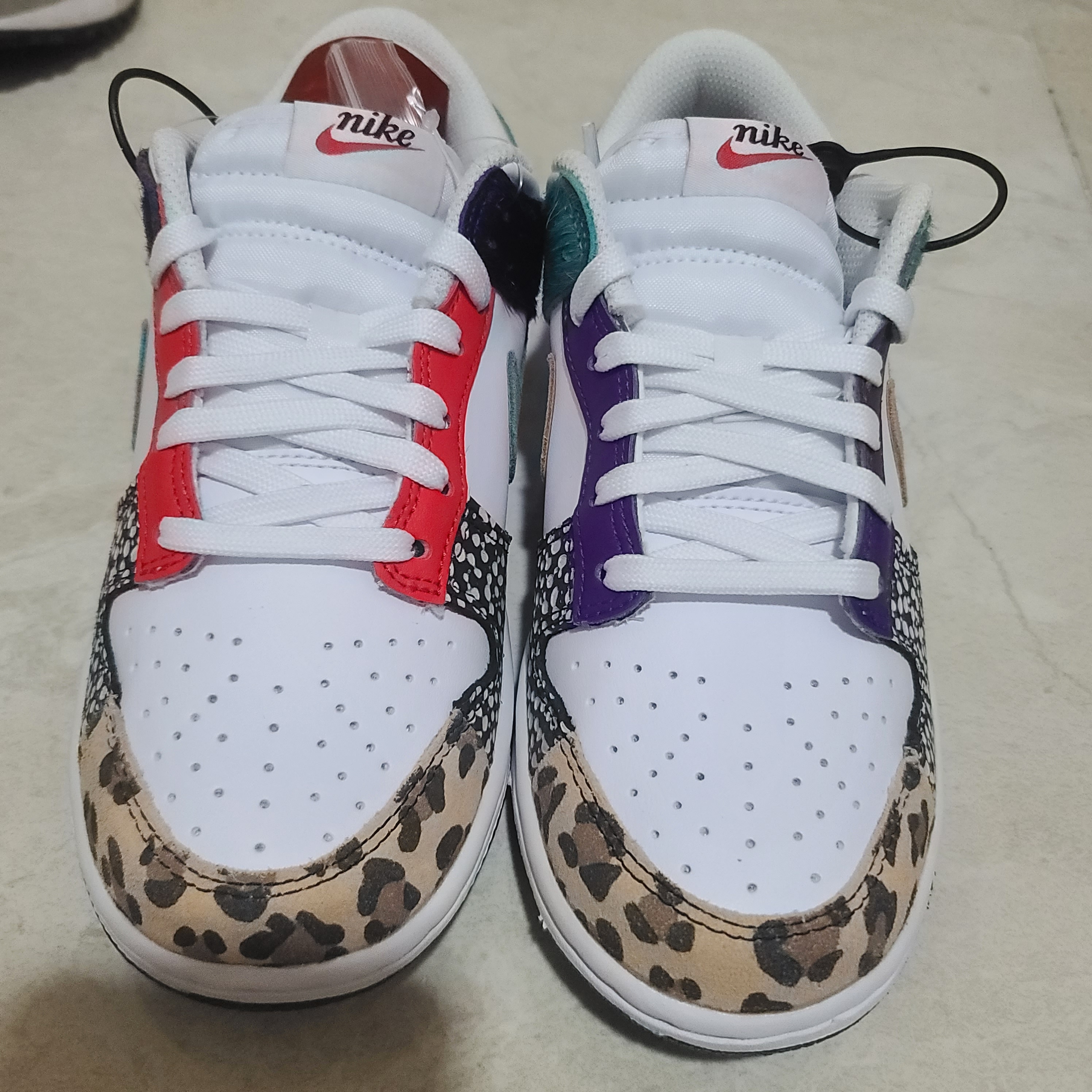 (W) Nike Dunk Low SE Patchwork 착용 스타일 - 3