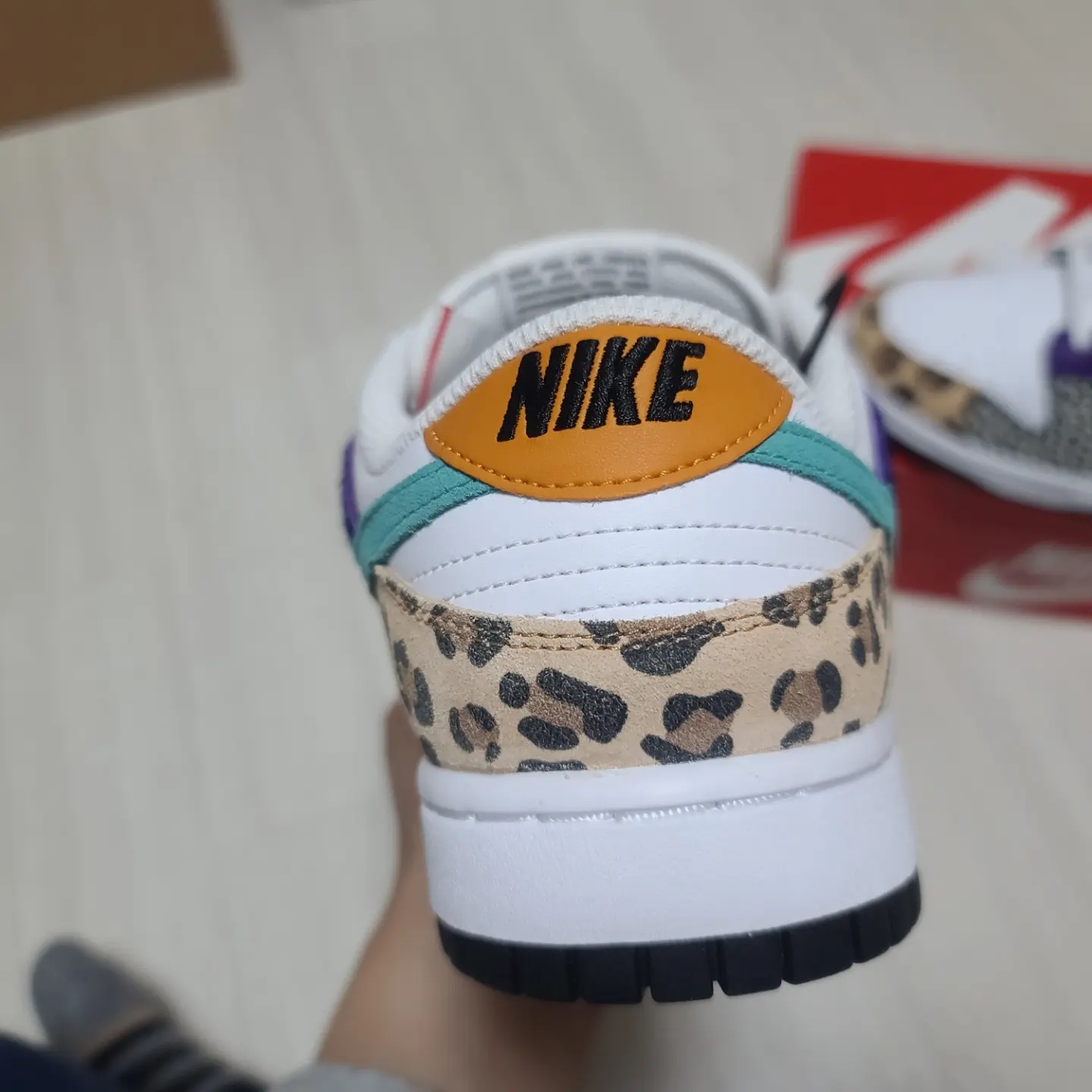 (W) Nike Dunk Low SE Patchwork 착용 스타일 - 3