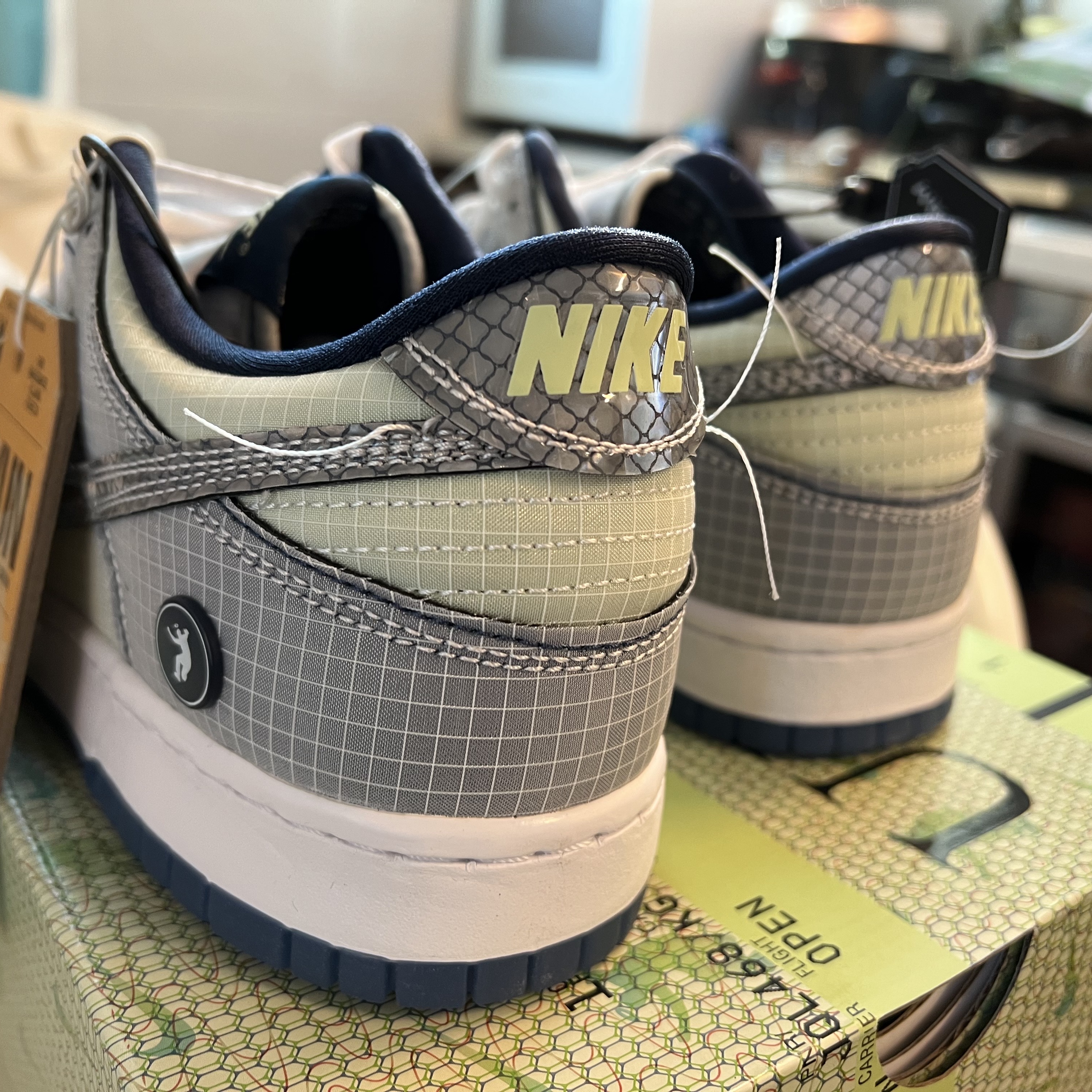 Nike x Union Dunk Low Passport Pack Pistachio 착용 스타일 - 1
