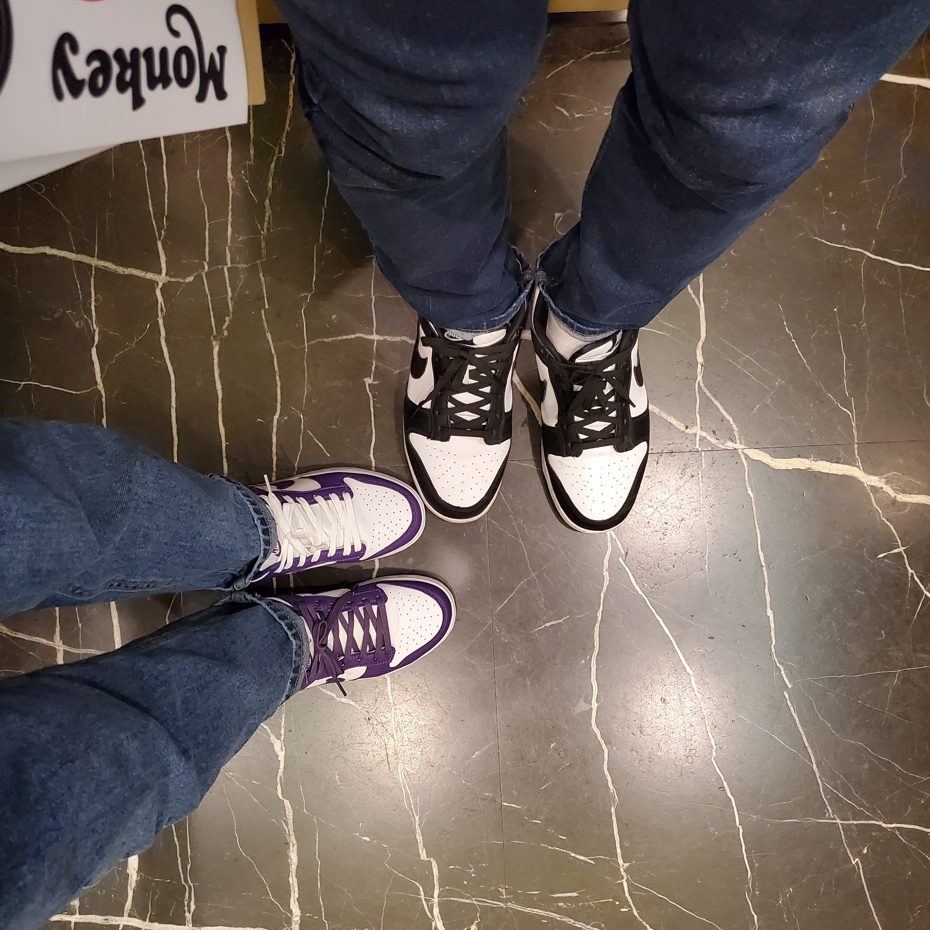 Nike Dunk Low Retro Championship Court Purple, Nike Dunk Low Retro Black 착용 스타일