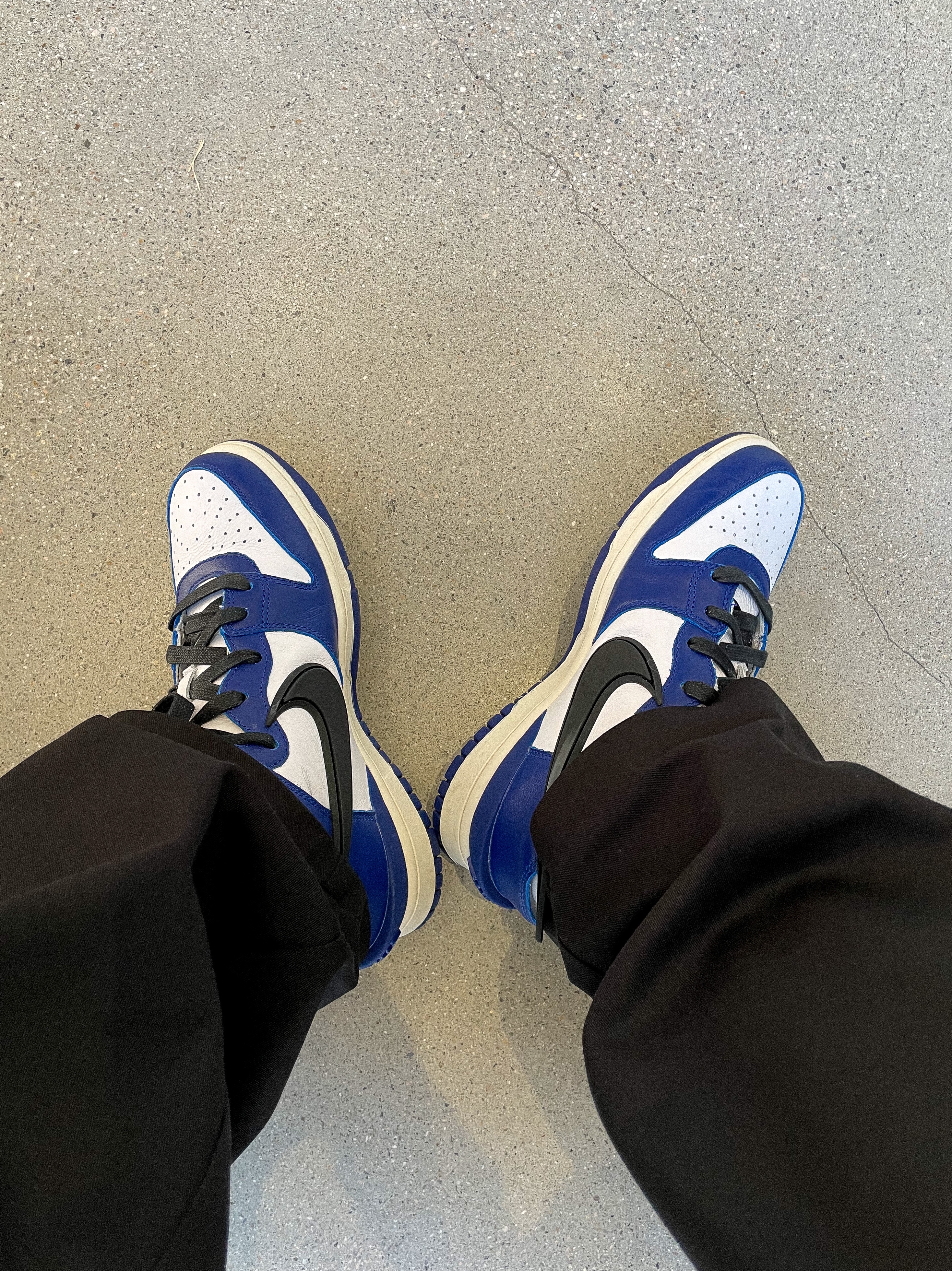 Nike x Ambush Dunk High Deep Royal Blue 착용 스타일 - 3